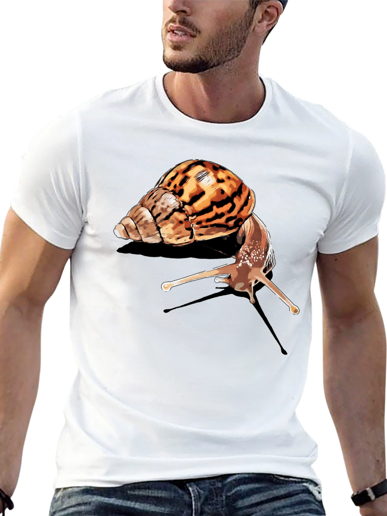 Black Snail Graphic Tee - Unique Animal Lover Design view 13