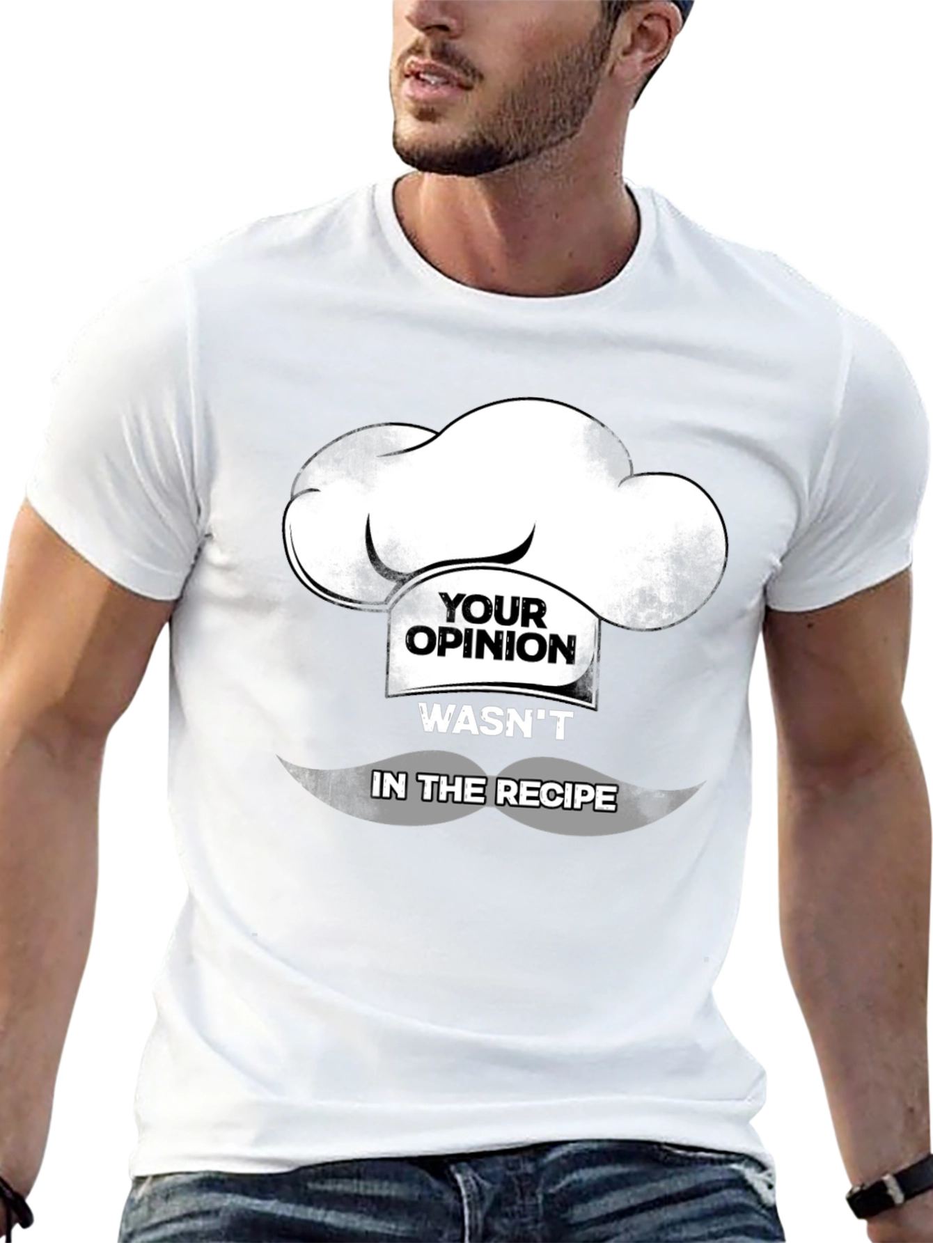 Black Chef Opinion T-Shirt Funny Cooking Design view 13