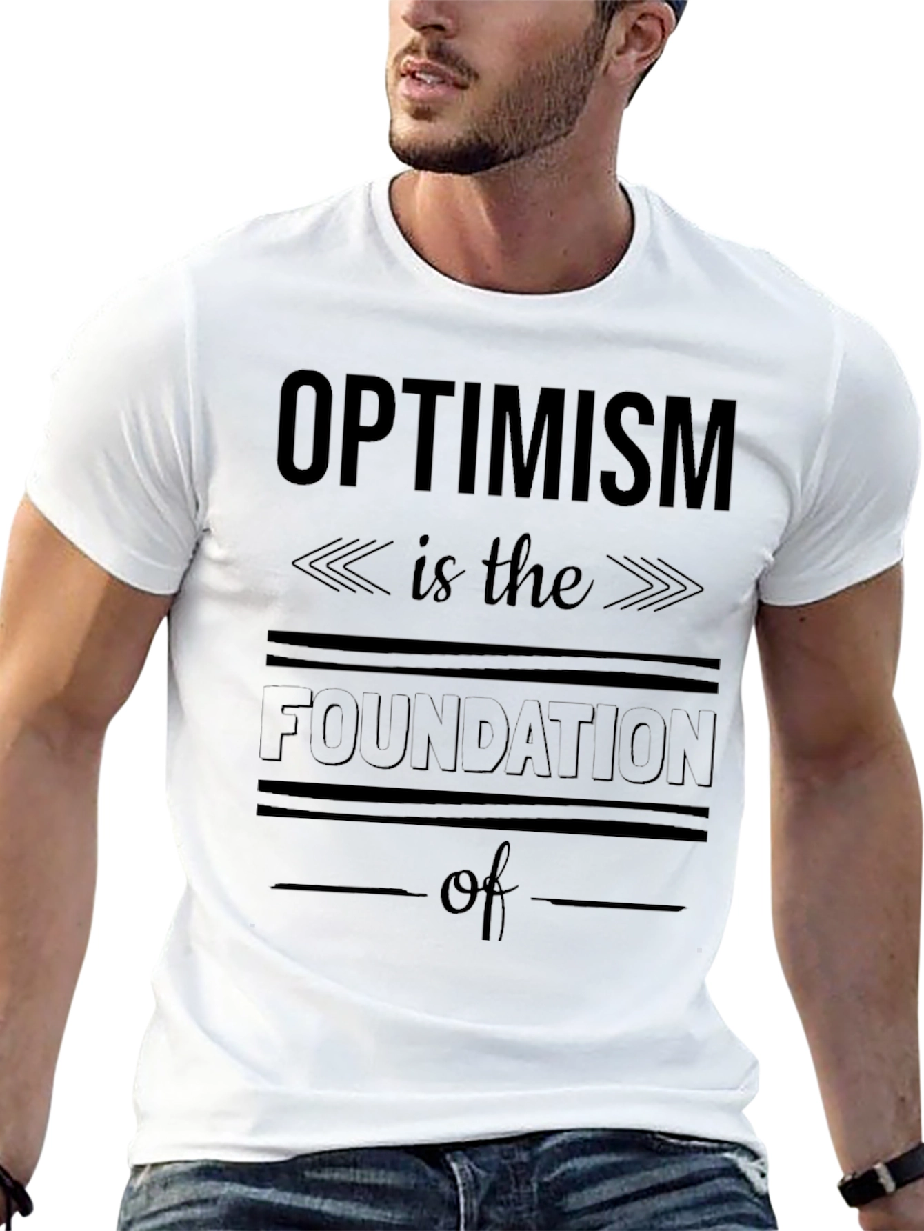 Black Optimism Foundation Graphic Tee - Unisex Black T-Shirt view 13