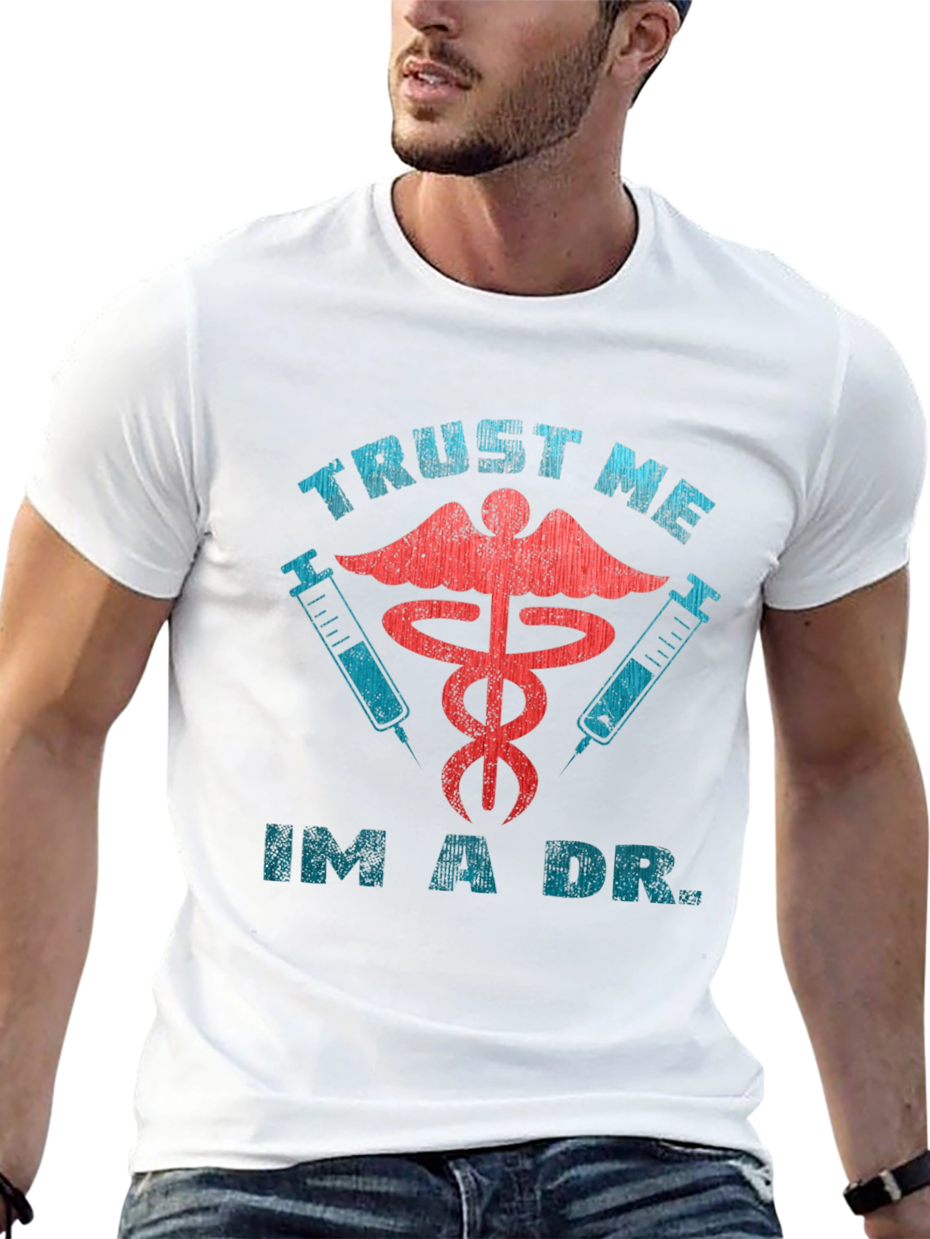 Black Trust Me I'm A Dr. Black Graphic Tee view 13