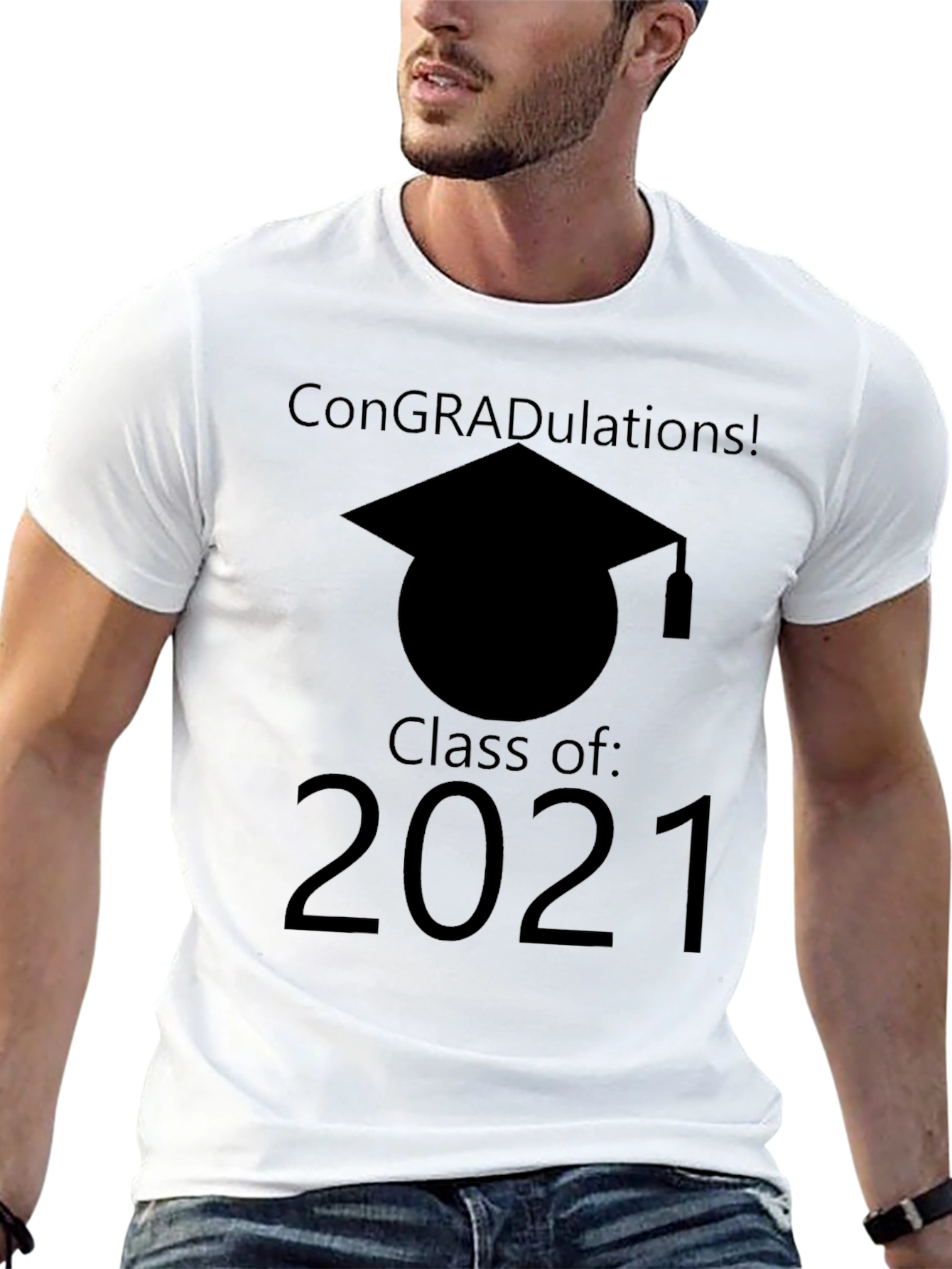 Black Class of 2021 Graduation T-Shirt view 13