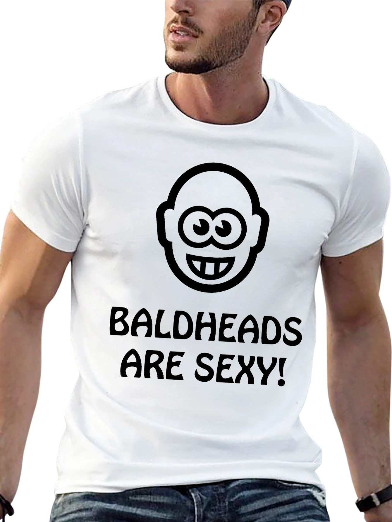Black Baldheads Are Sexy! Graphic T-Shirt view 13