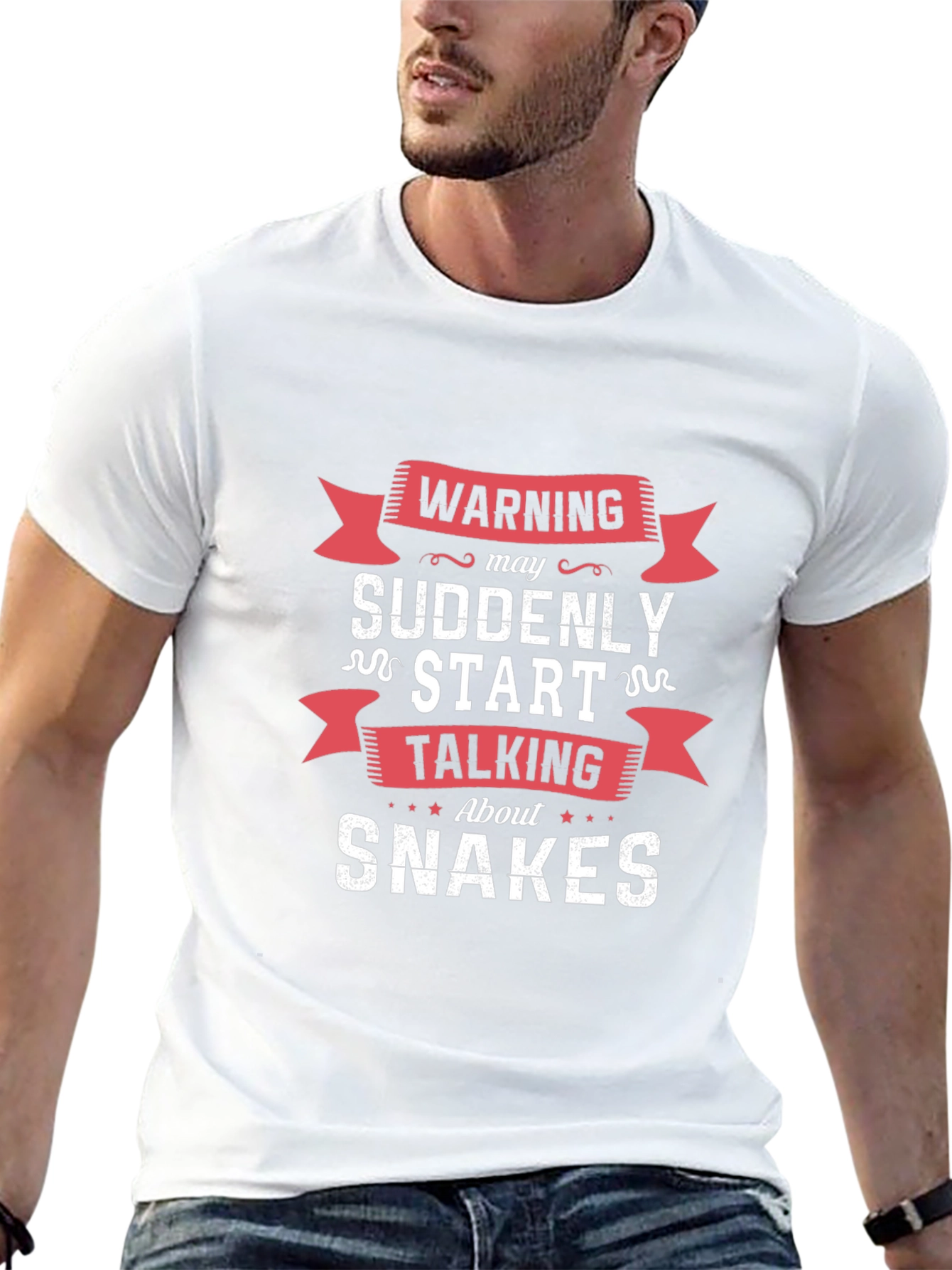Black Warning May Suddenly Start Talking About Snakes T-Shirt view 13