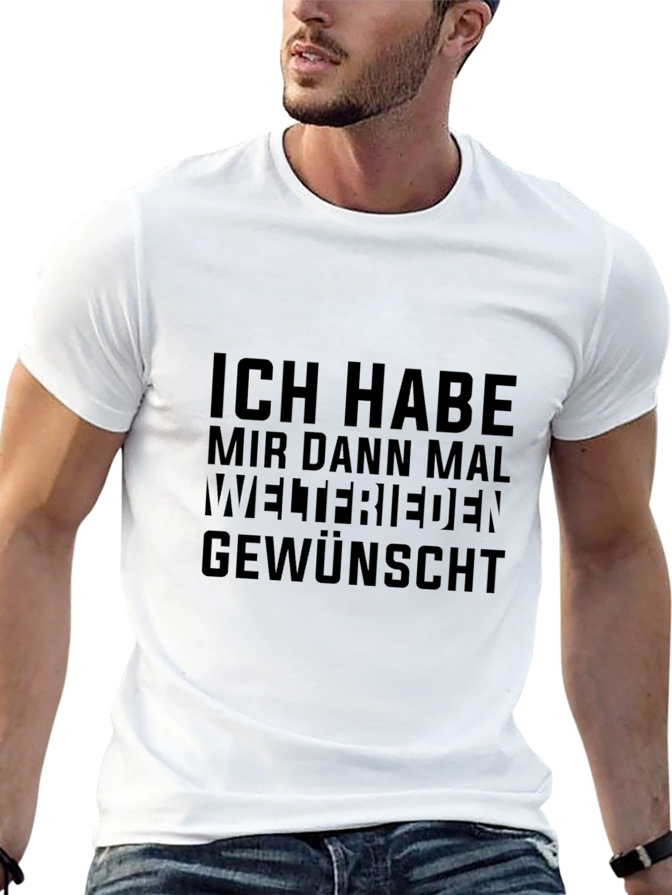 Black Ich Habe Welterieden Gewünscht Black T-Shirt view 13