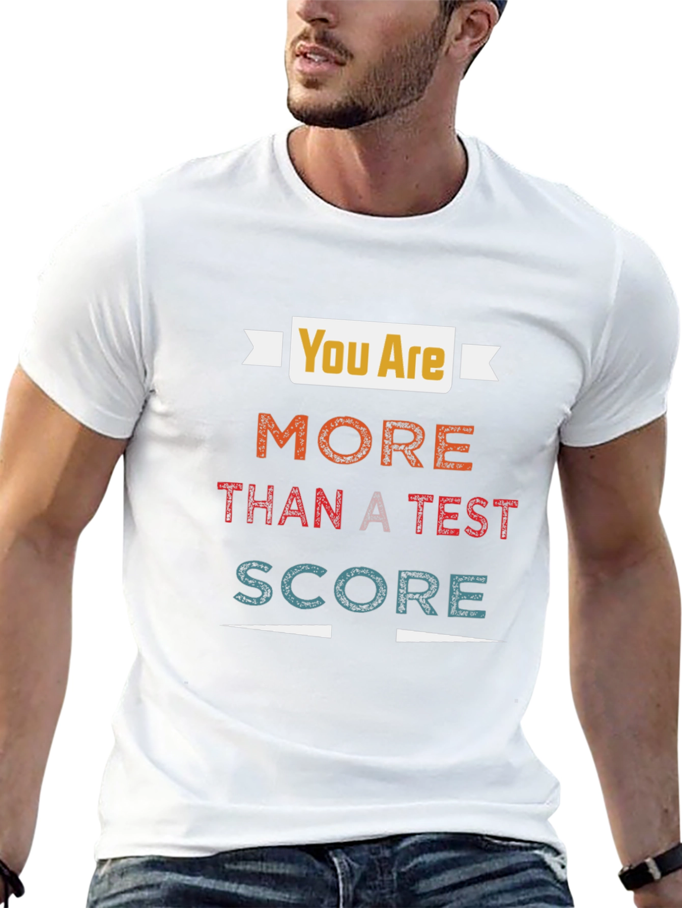 Black You Are More Than A Test Score - Graphic T-Shirt view 13