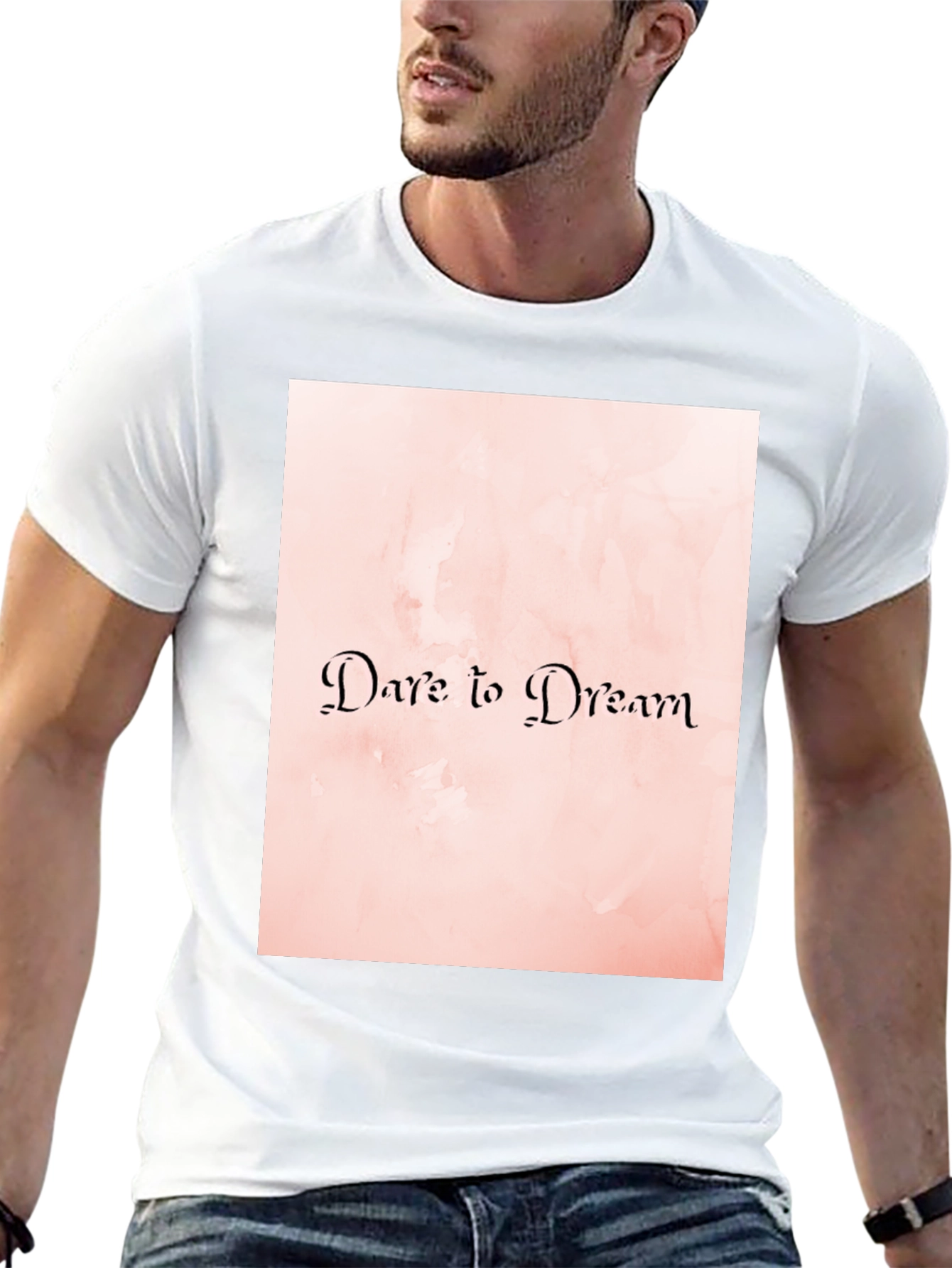 Black Dare to Dream Graphic Tee - Stylish Comfort view 13
