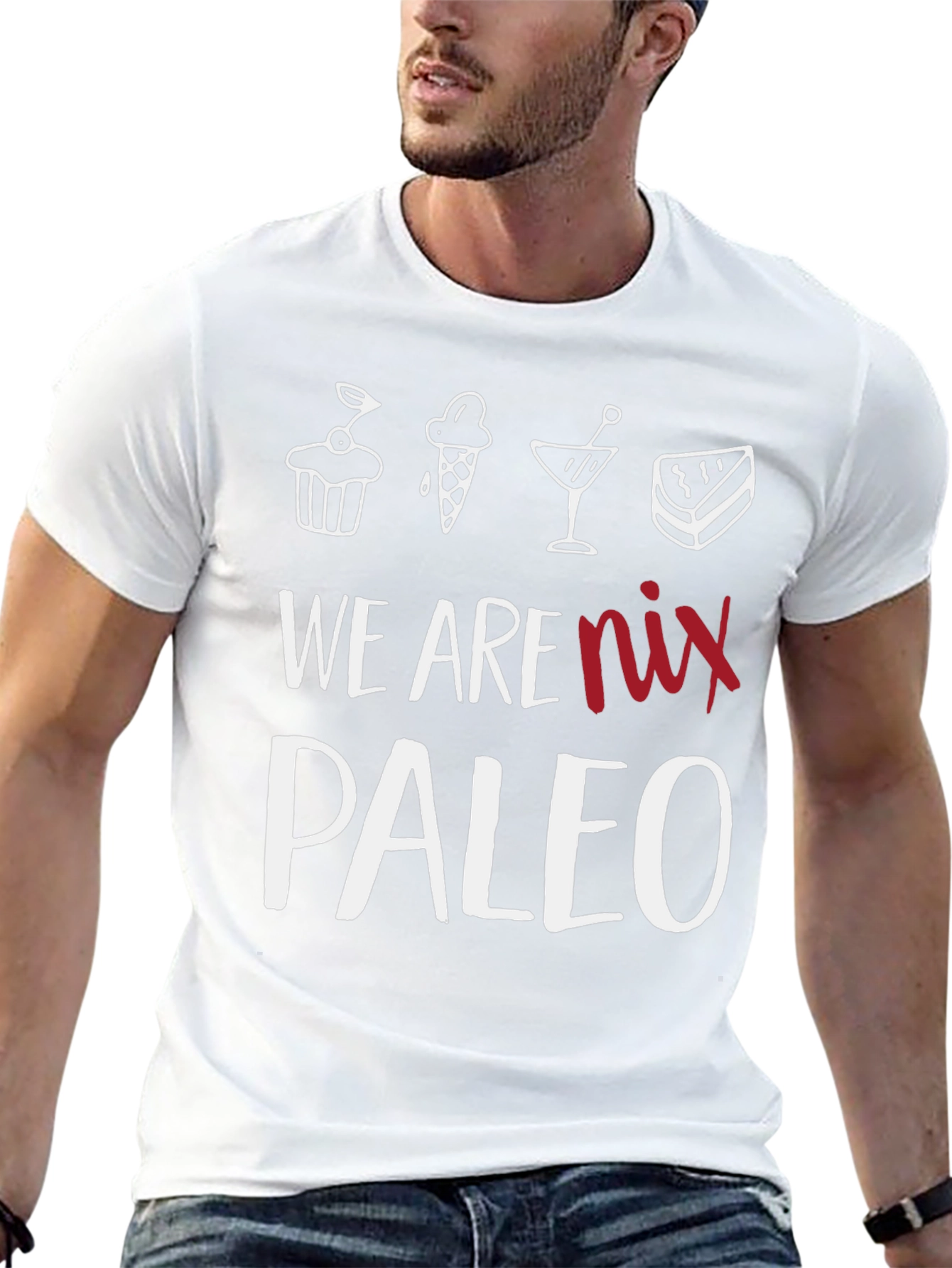 Black We Are Nix Paleo T-Shirt - Dessert Lover Tee view 13