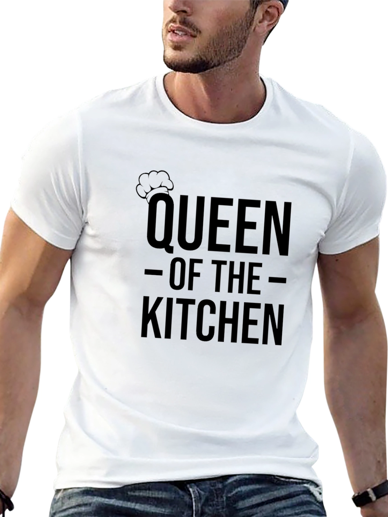 Black Queen of the Kitchen Black T-Shirt view 13