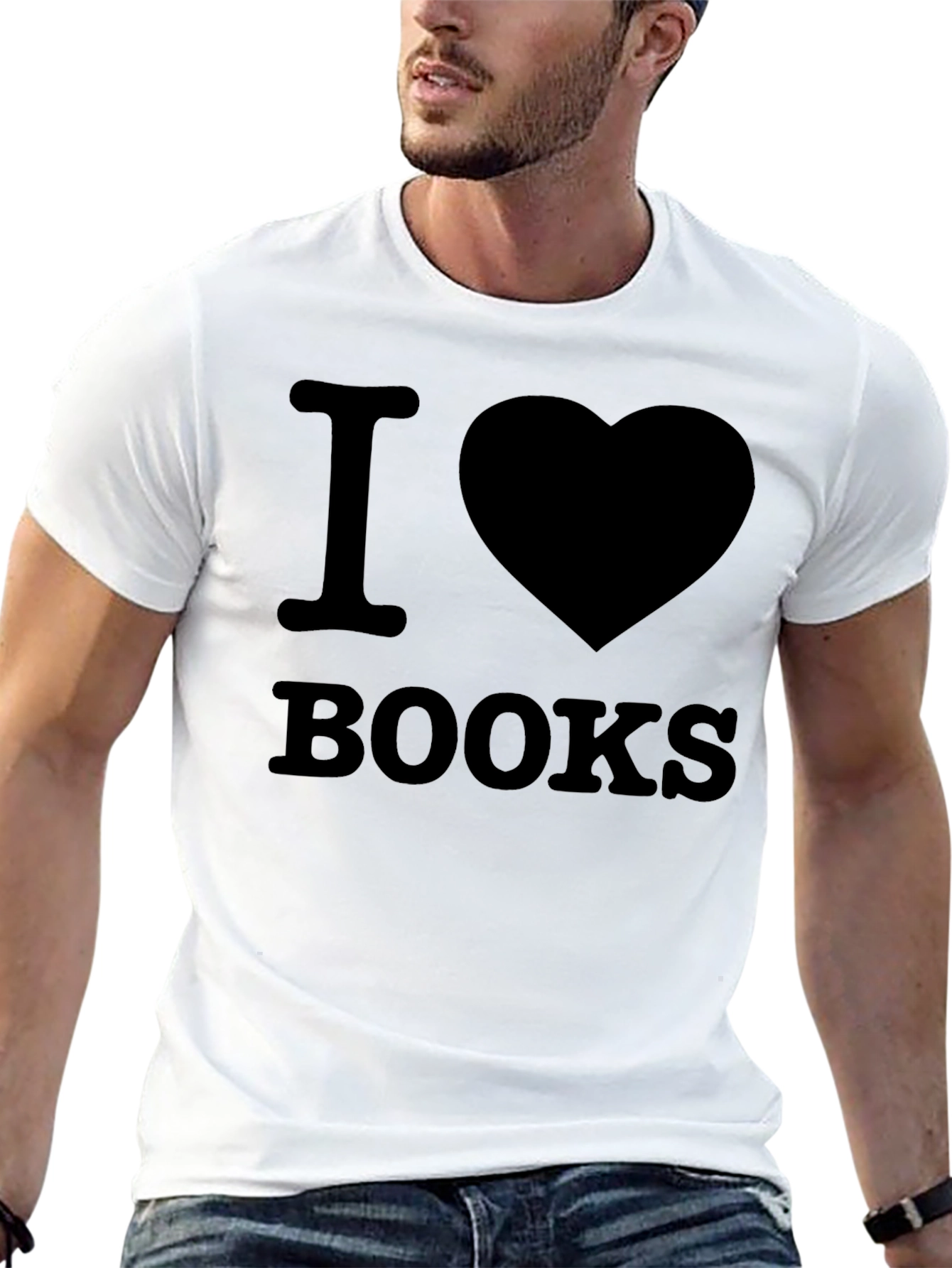 Black I Heart Books Black T-Shirt - Reader Tee view 13