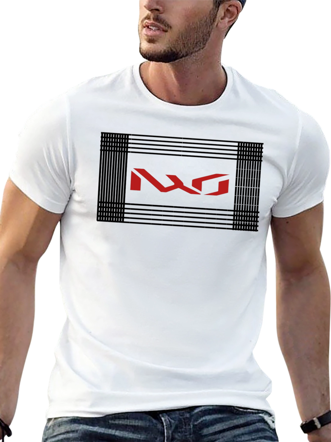 Black NXO Graphic Print Black T-Shirt view 13