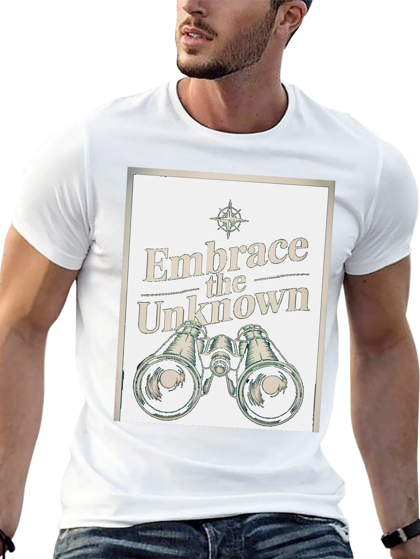 Black Embrace the Unknown Graphic T-Shirt view 13