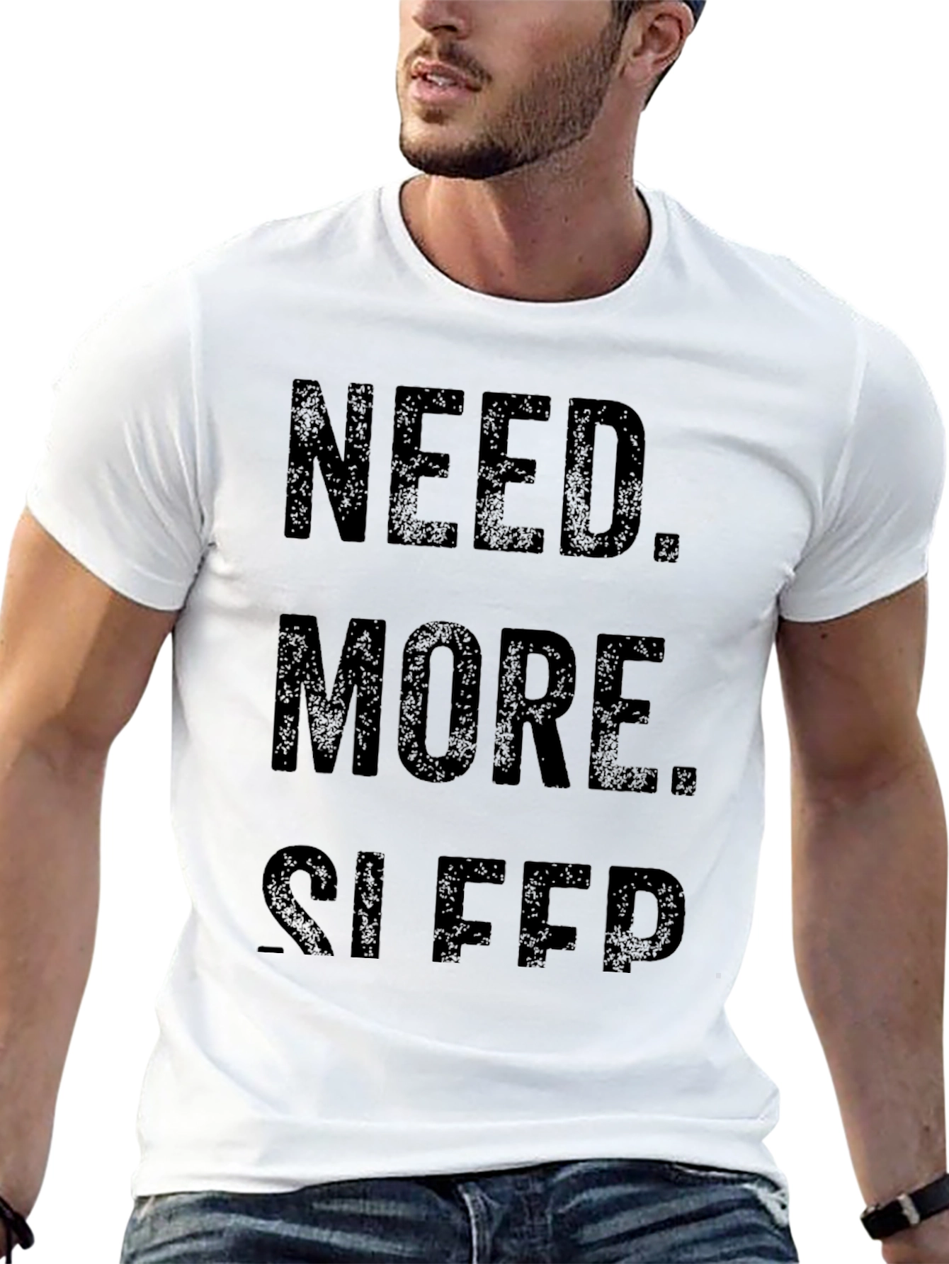 Black Need More Sleep Graphic T-Shirt view 13