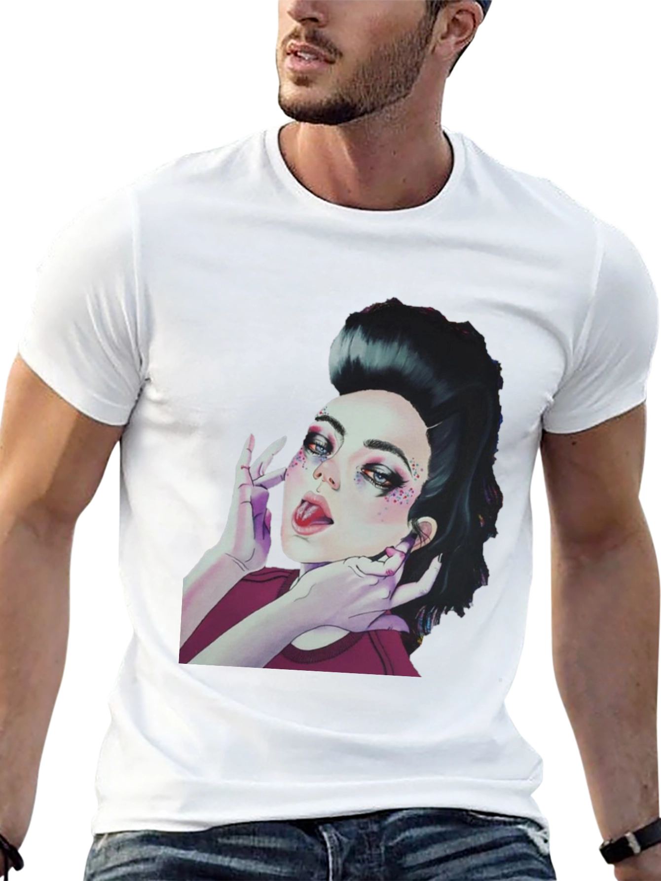 Woman Portrait Graphic T-Shirt - Unique Style - 13