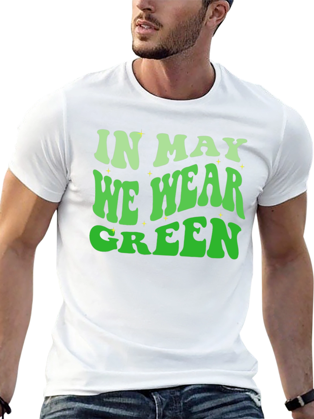 Black In May We Wear Green T-Shirt view 13