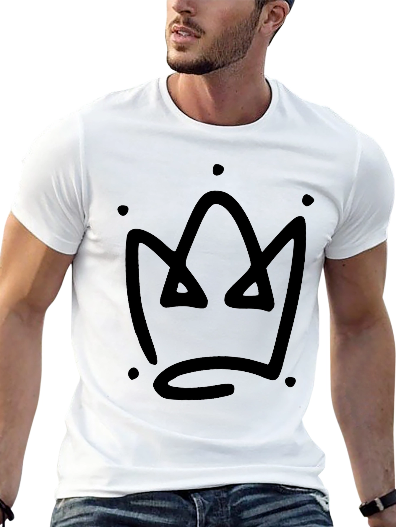Black Crown Graphic Black T-Shirt view 13