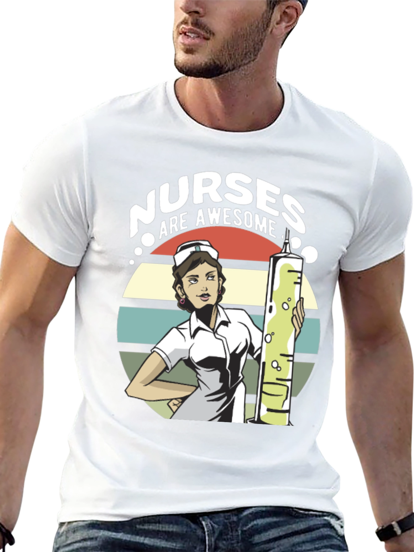 Black Nurses Are Awesome Graphic T-Shirt view 13