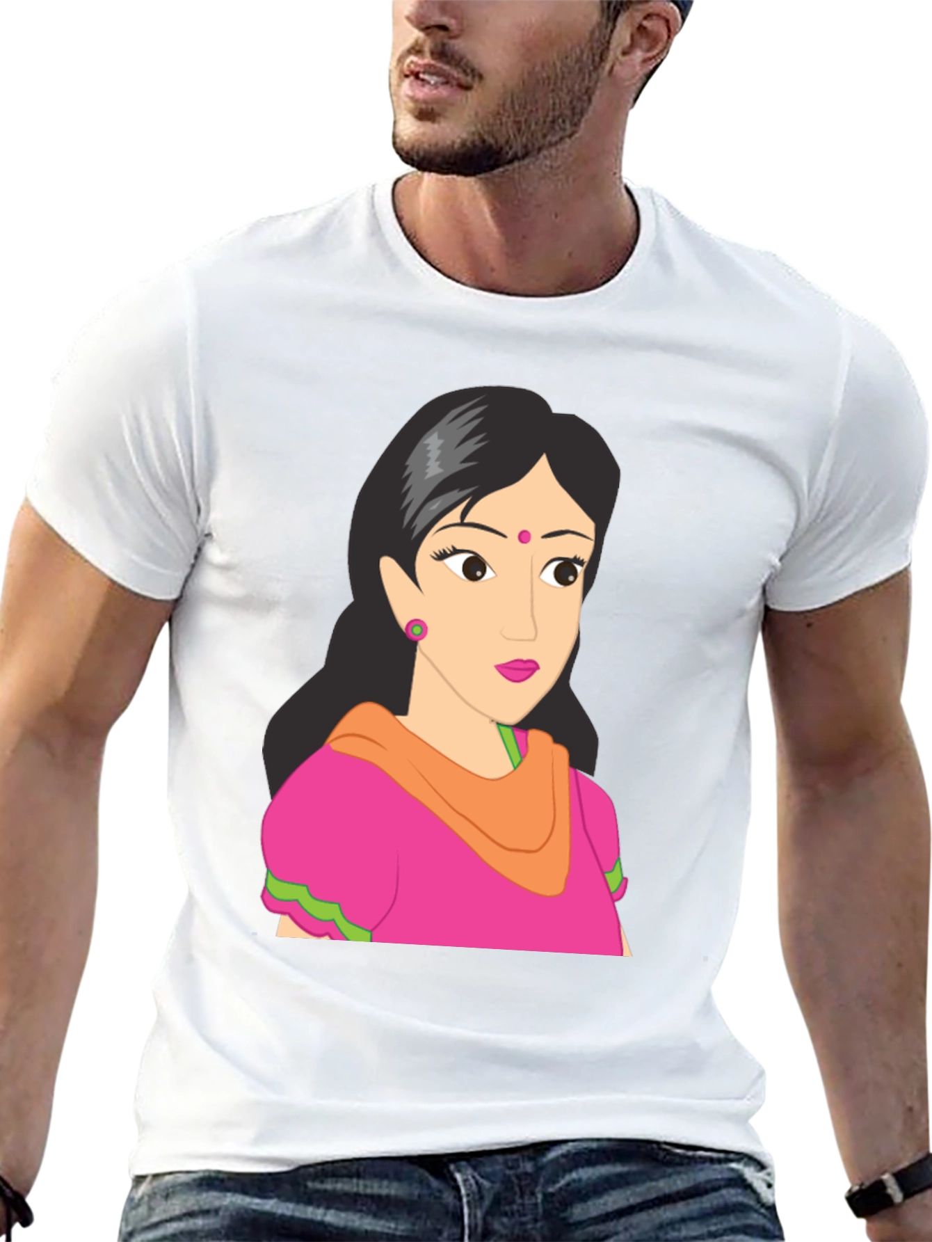 Black Cartoon Graphic T-Shirt - Black view 13