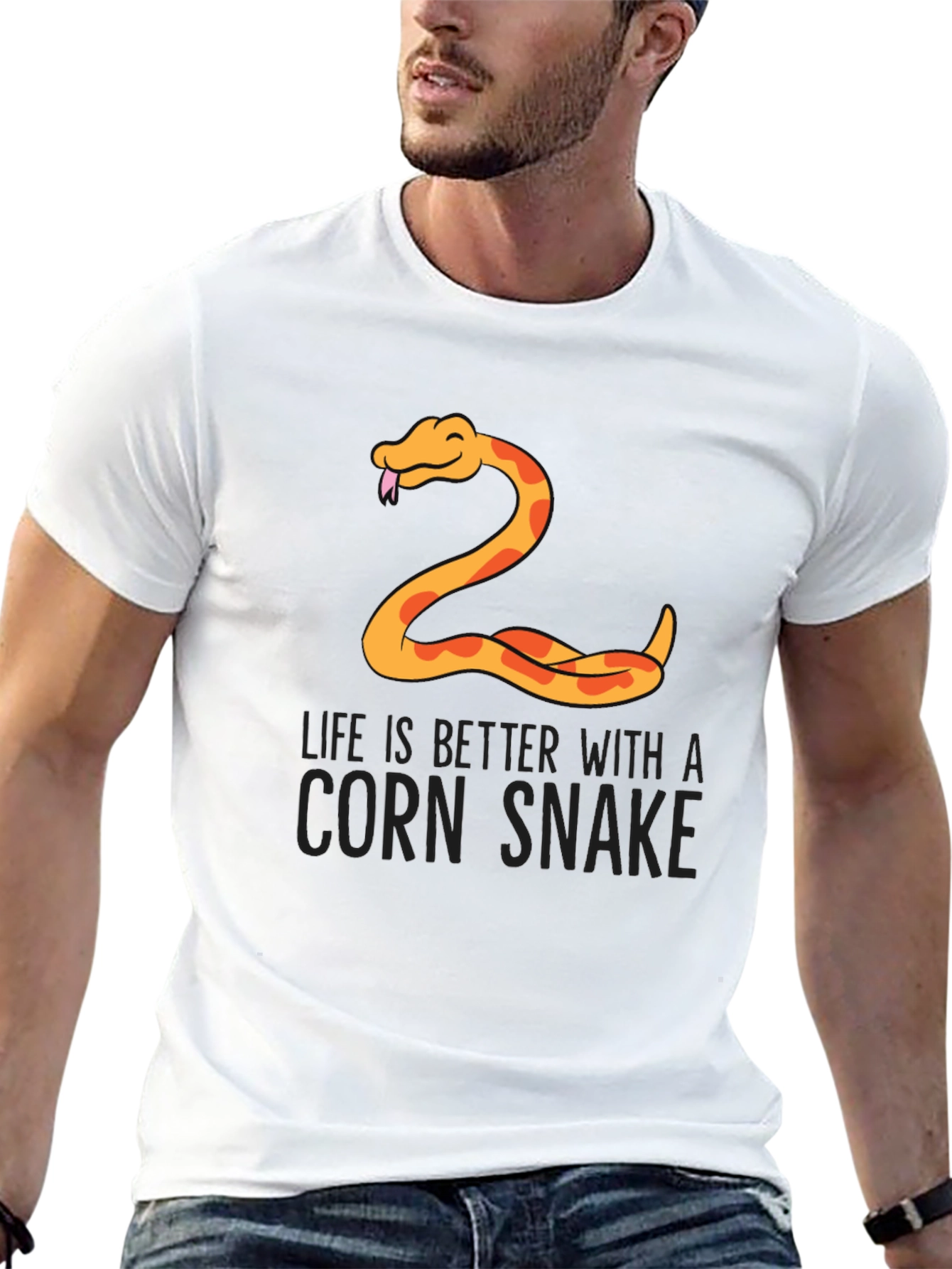 Black Corn Snake T-Shirt - Life is Better view 13