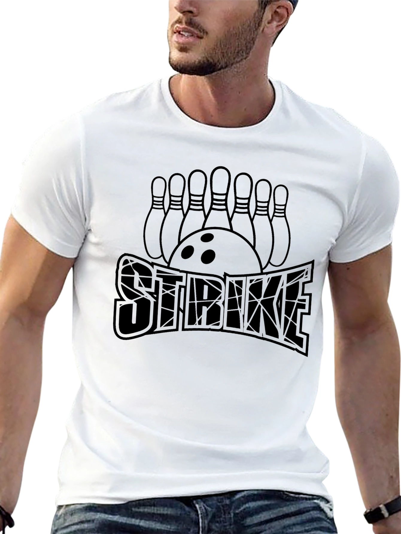 Bowling Strike T-Shirt - Unique Design - 13