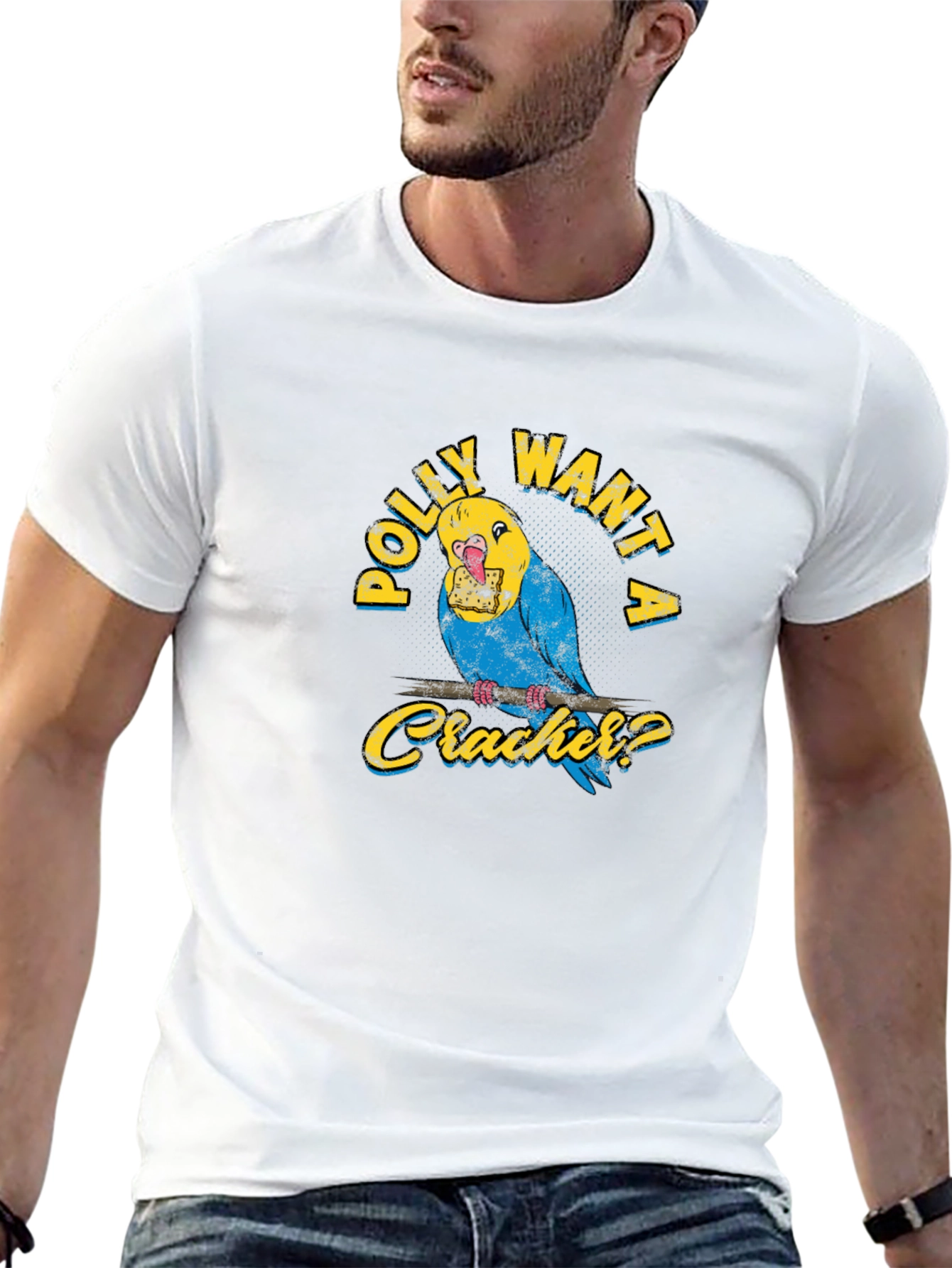 Black Polly Want A Cracker T-Shirt view 13