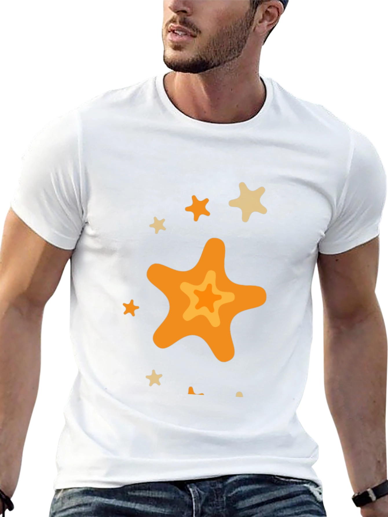 Black Star Graphic Black T-Shirt - Casual Style view 13