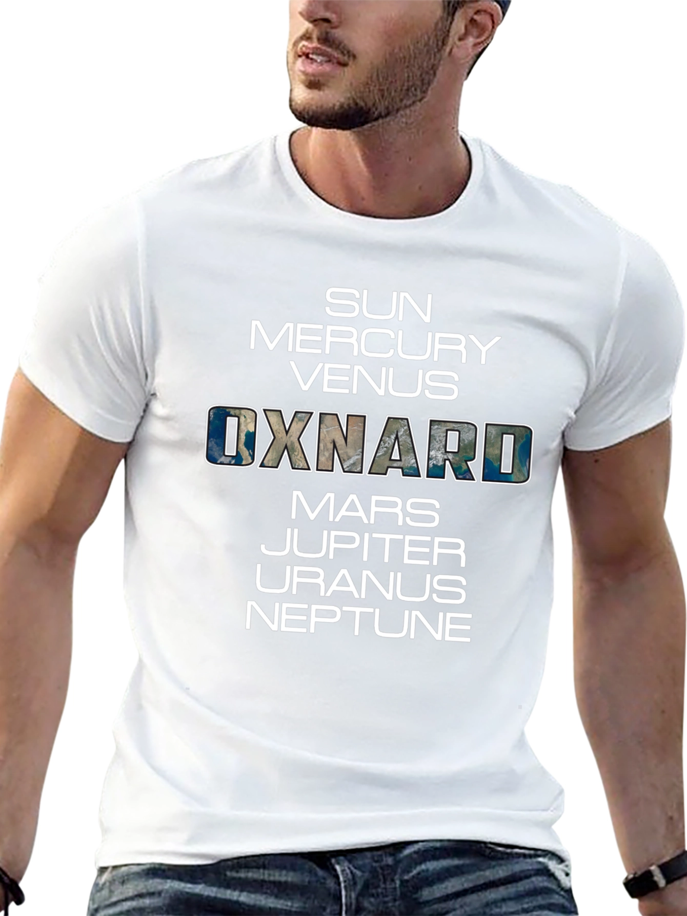 Black Planets & Oxnard T-Shirt - Galaxy Fan view 13