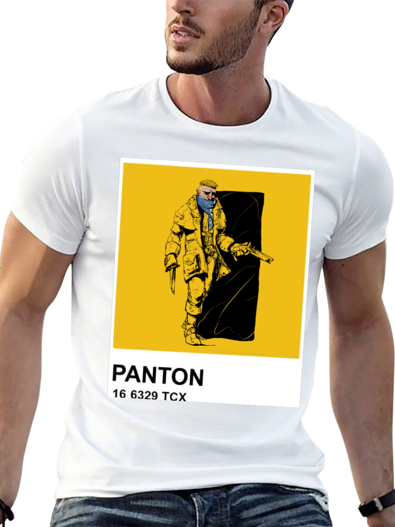 Black Pantone Color Block T-Shirt - Black view 13