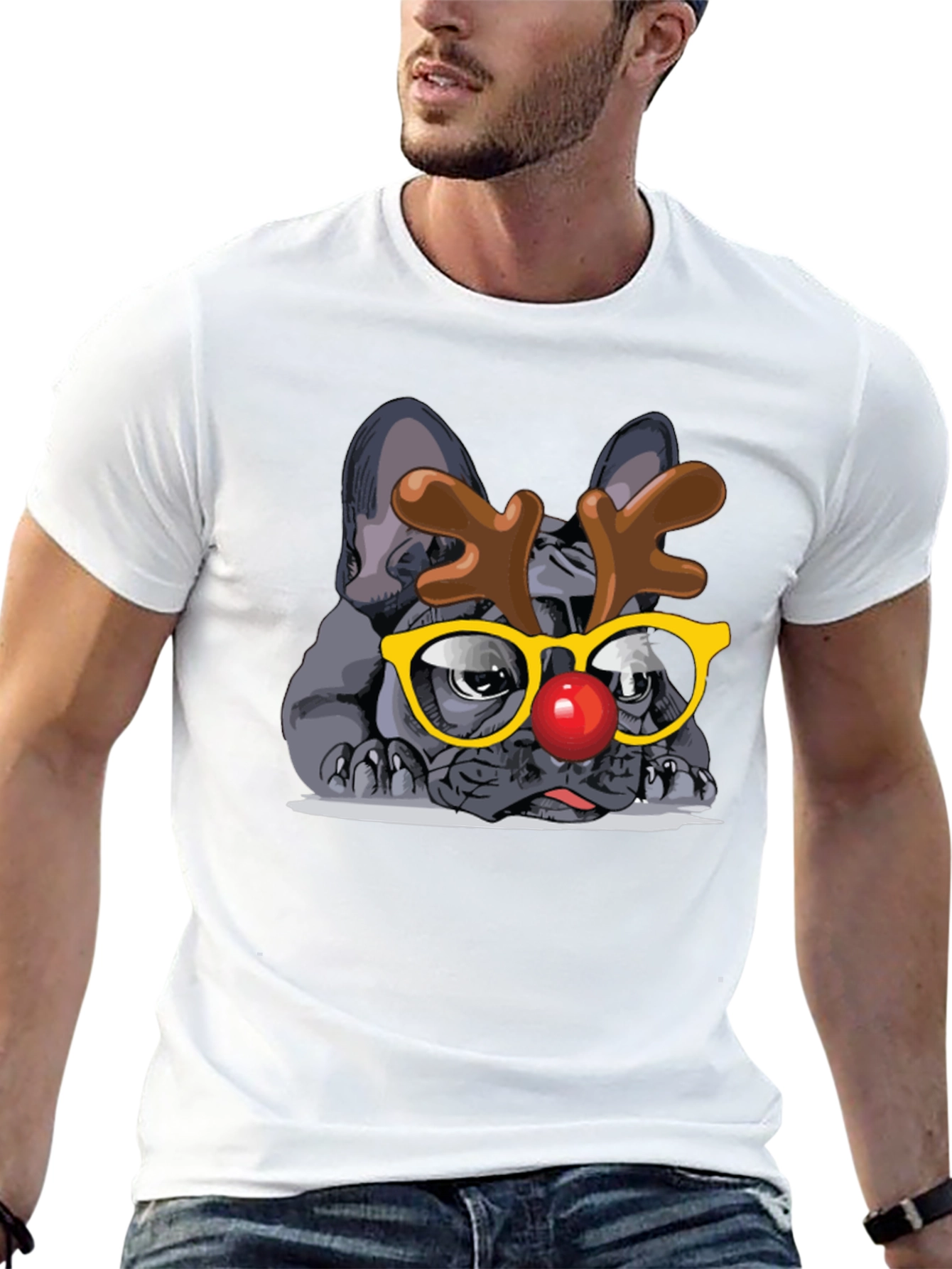 Black Dog Reindeer T-Shirt view 13