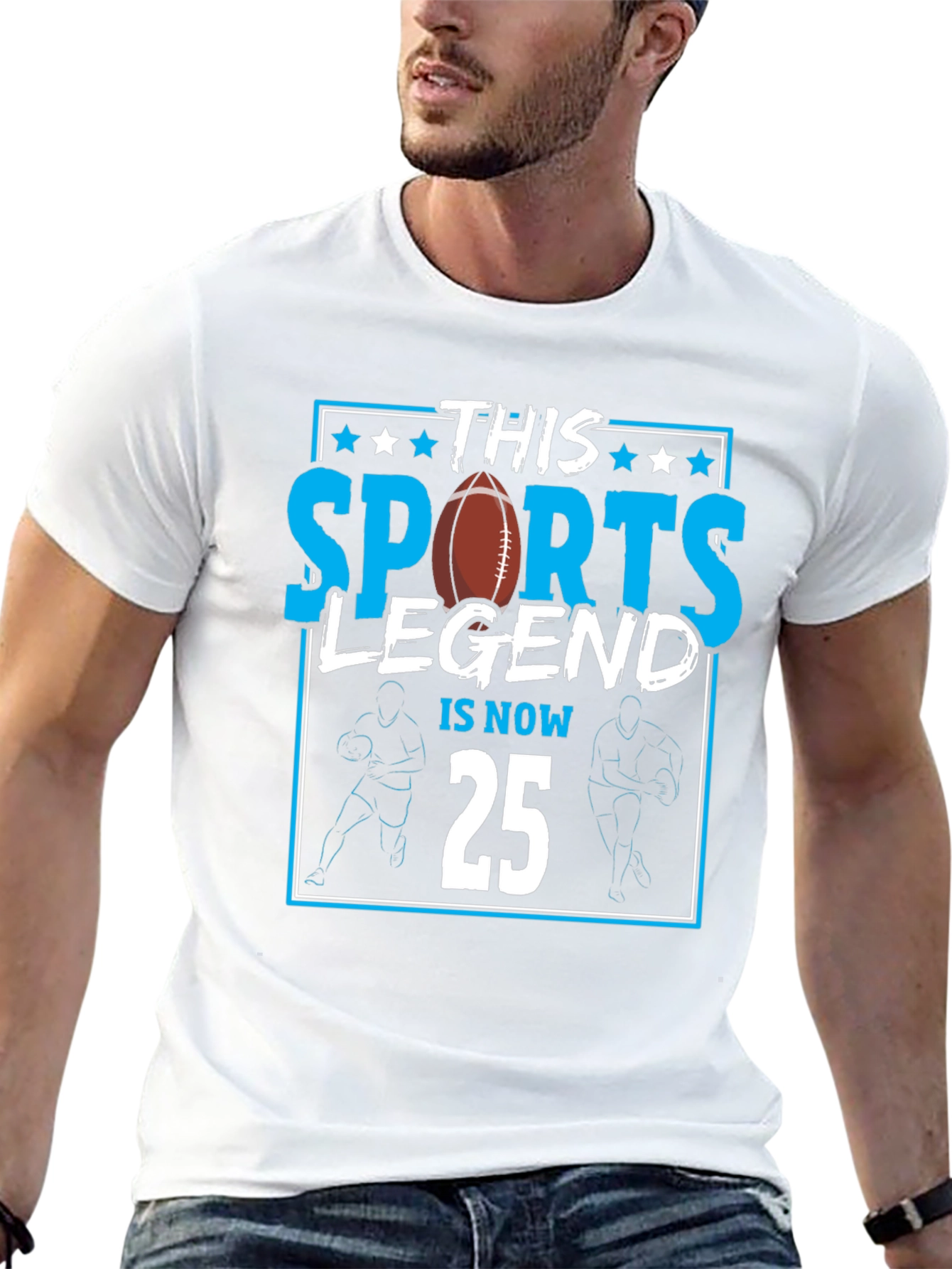 Black Sports Legend 25th Birthday T-Shirt view 13