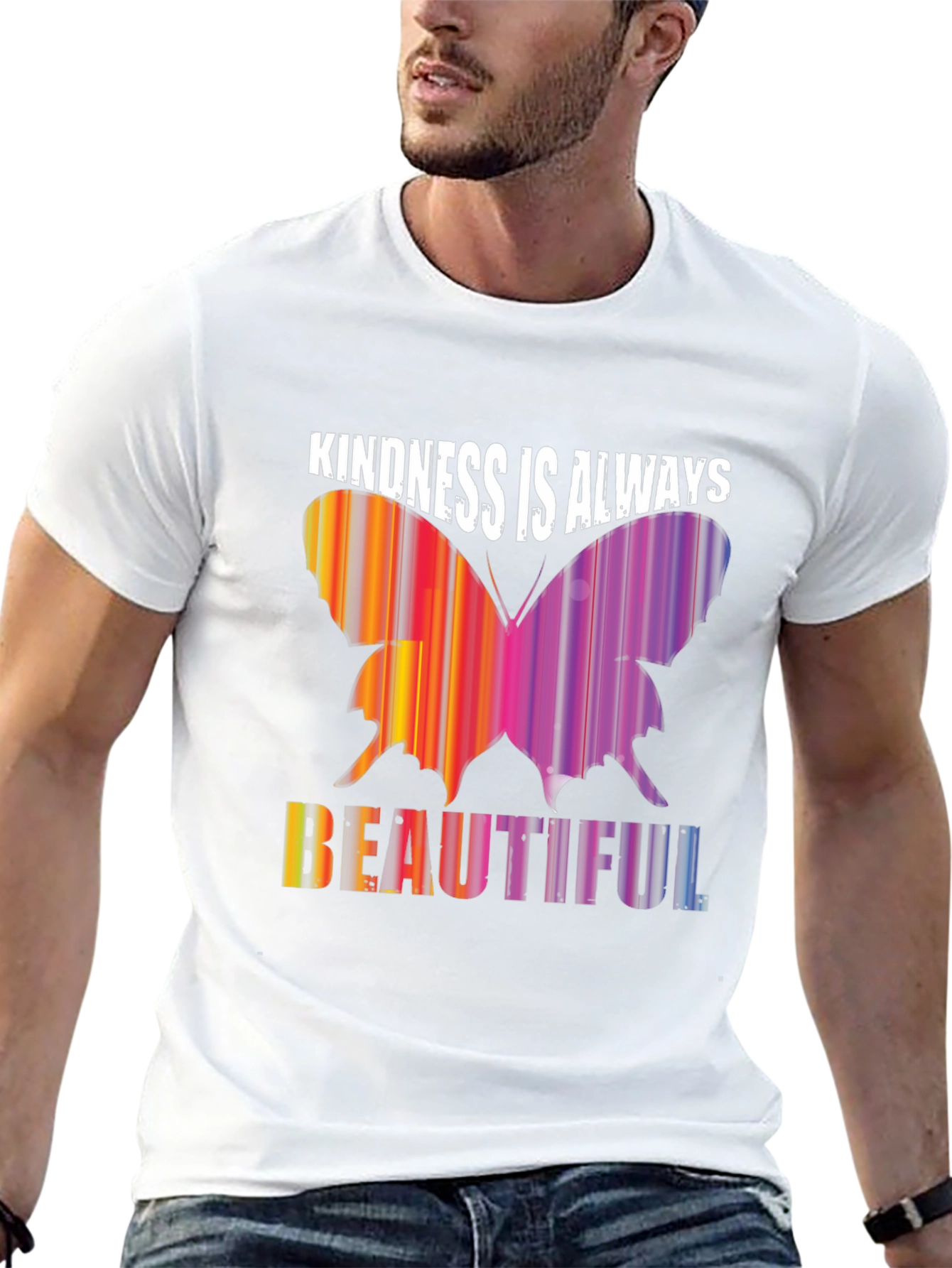 Black Kindness Is Always Beautiful Black Tee view 13