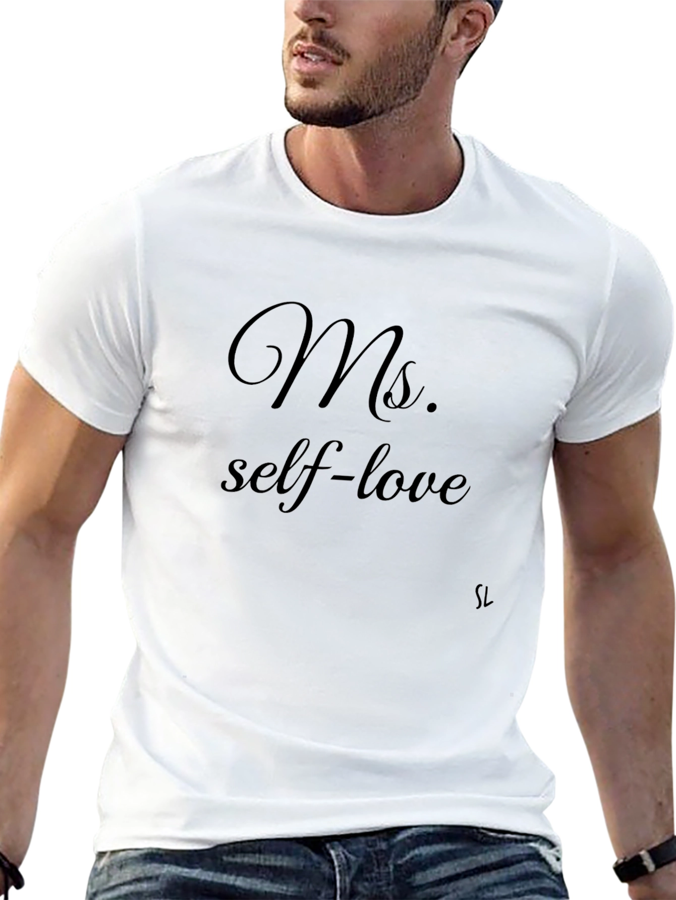 Black Ms. Self-Love Black T-Shirt - Empowering Design view 13