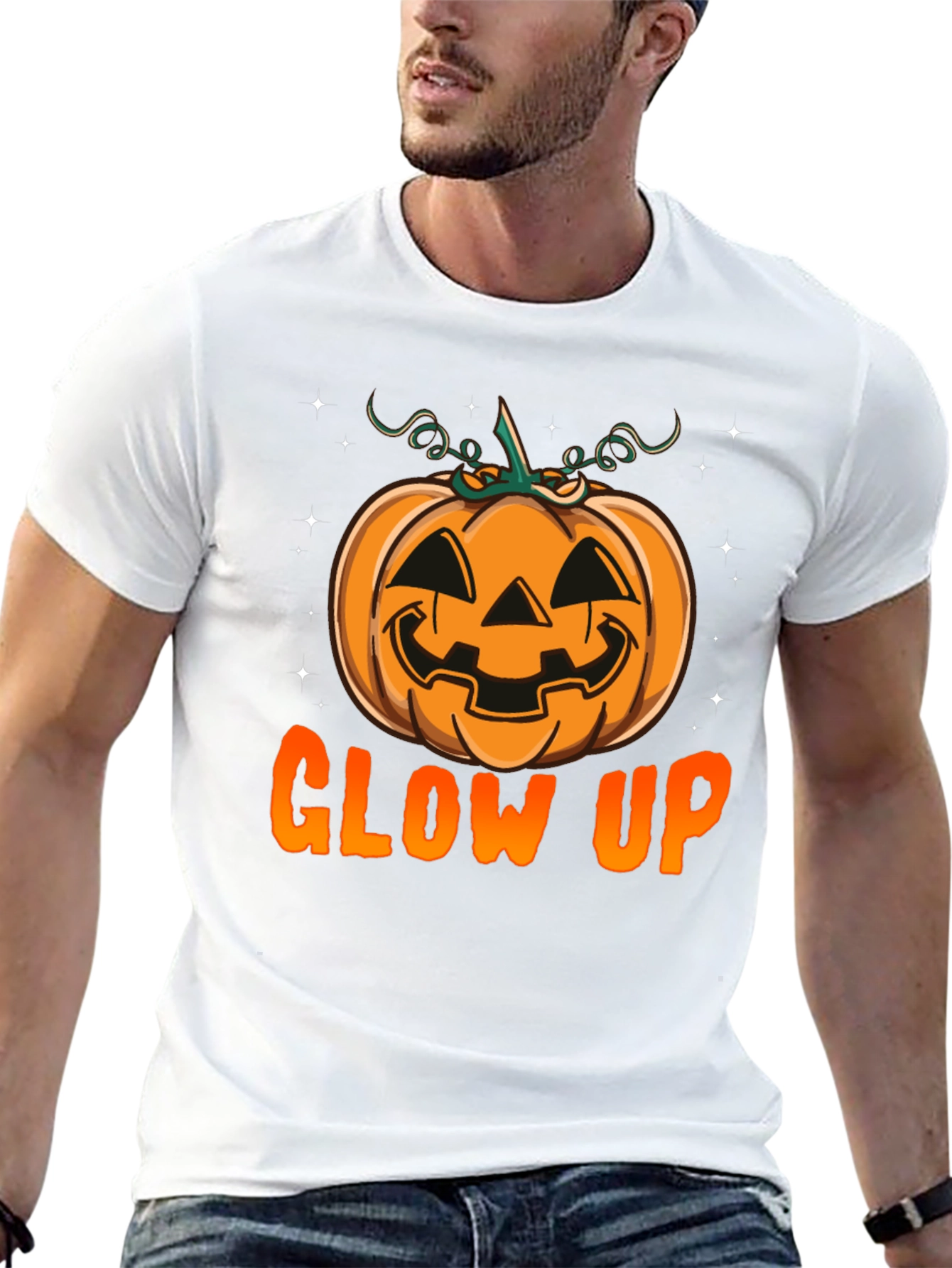 Black Glow Up Pumpkin Graphic Tee view 13