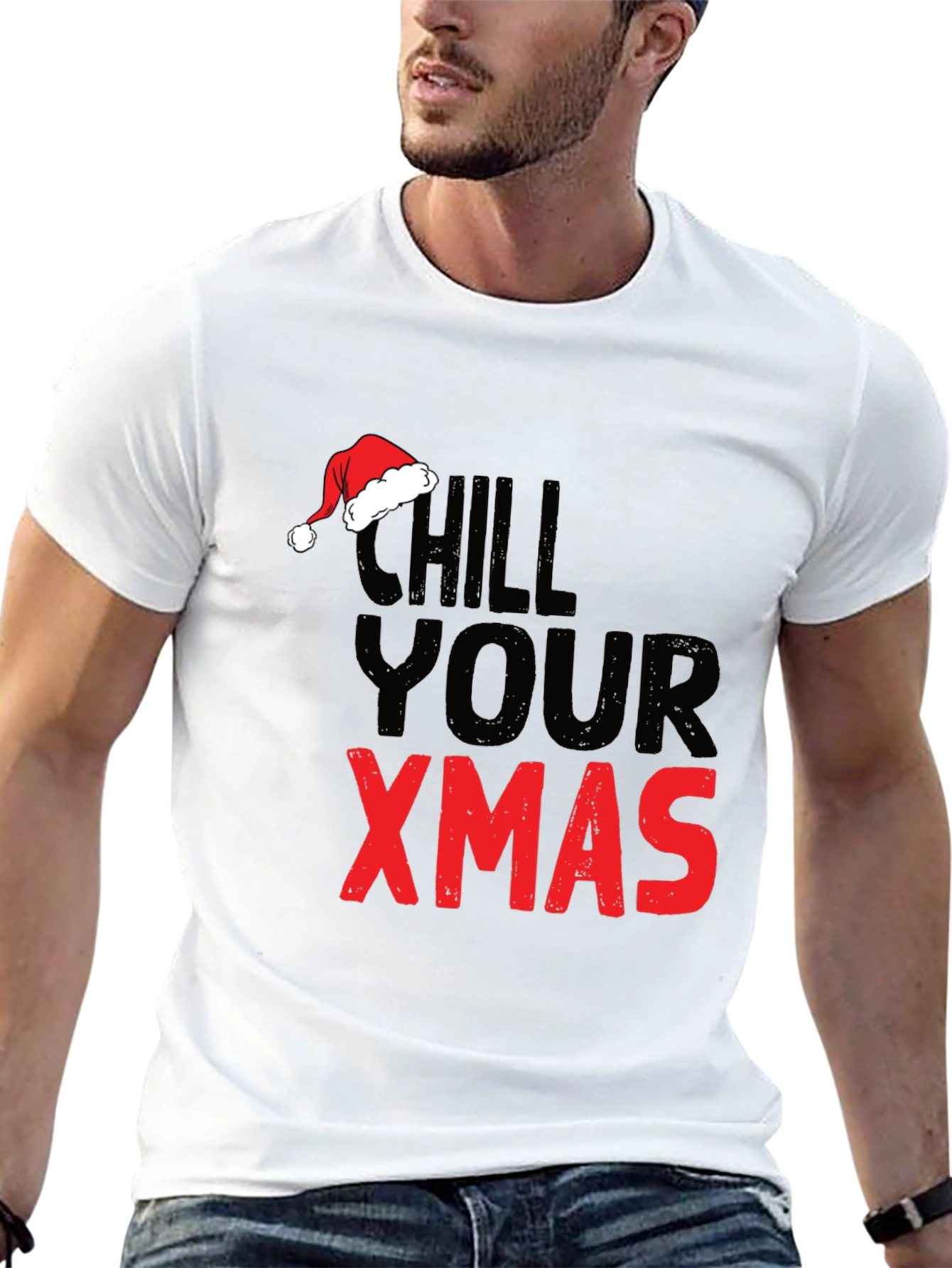Black Chill Your Xmas Graphic Tee view 13