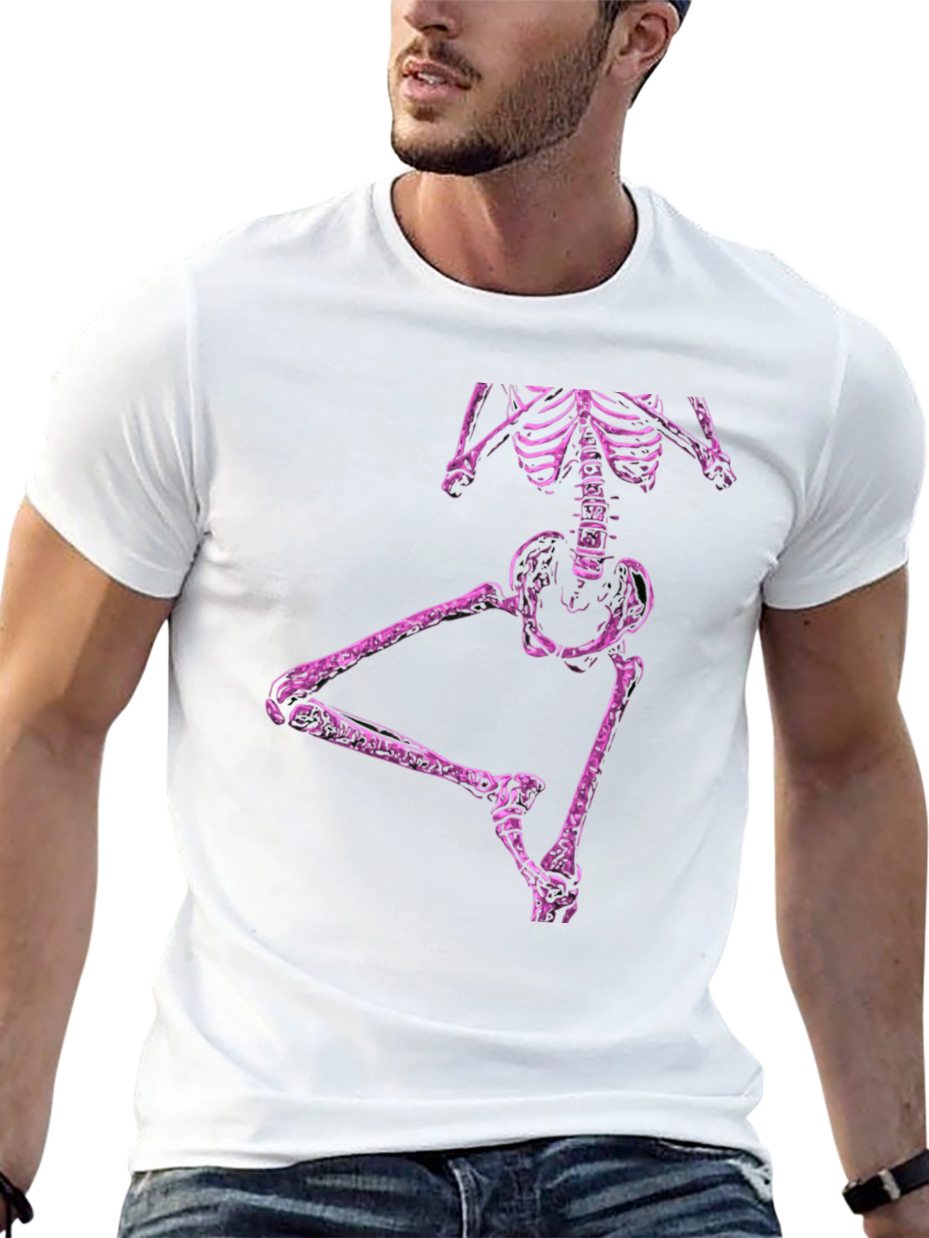 Black Skeleton Dance T-Shirt - Men's Black Tee view 13