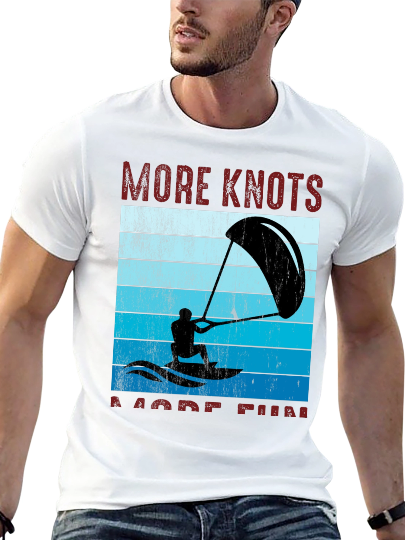 Black More Knots More Fun Watersport T-Shirt view 13