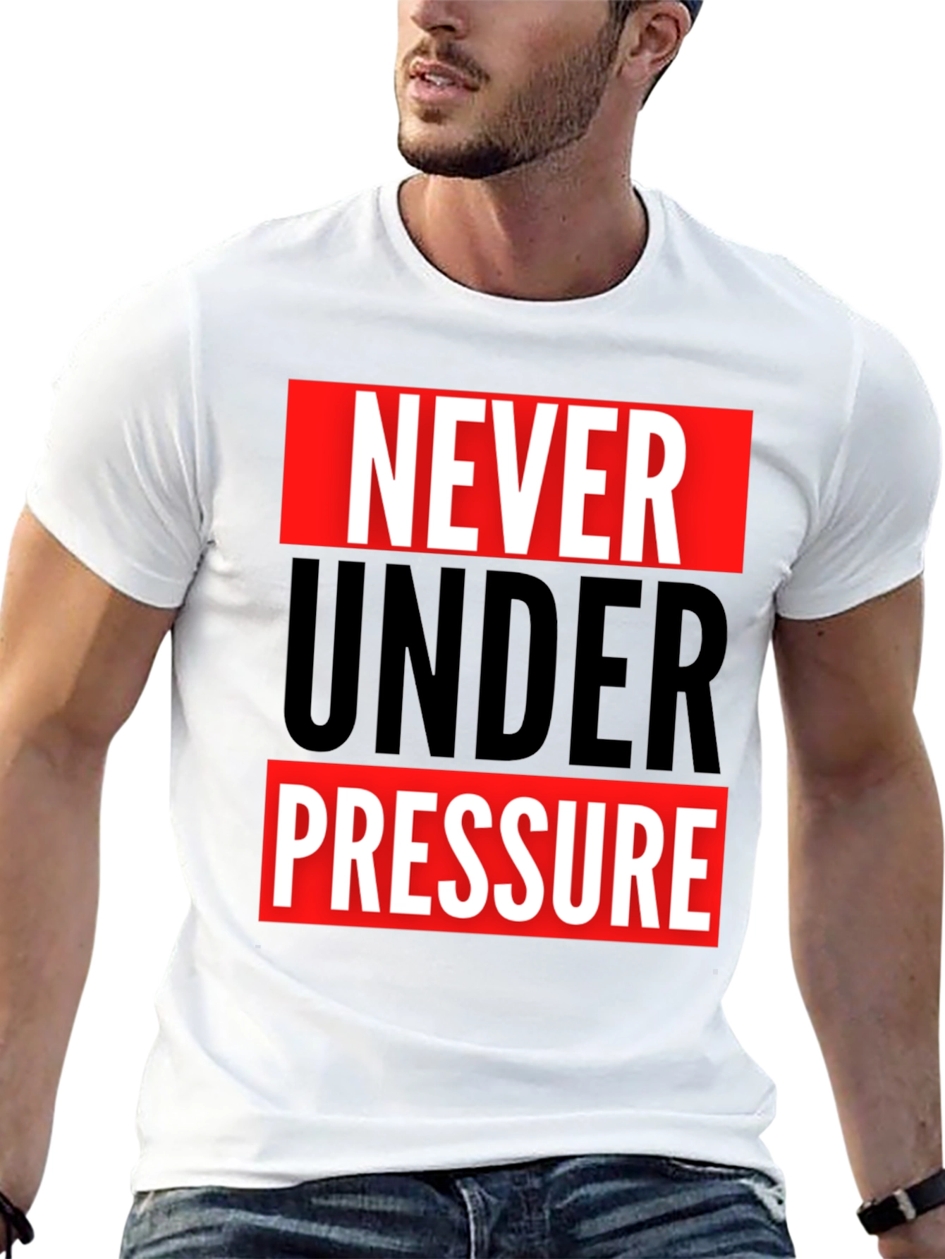 Black Never Under Pressure Graphic Tee view 13