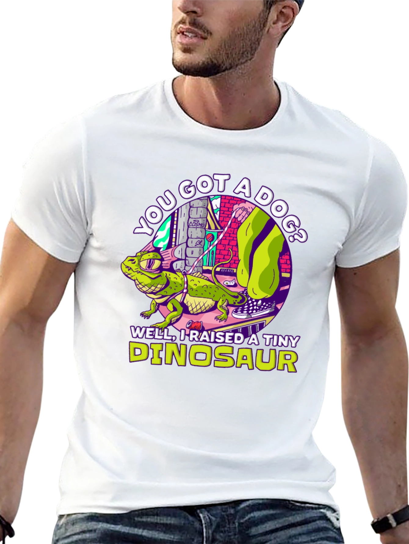 Tiny Dinosaur Lizard Pet Owner T-Shirt - 13
