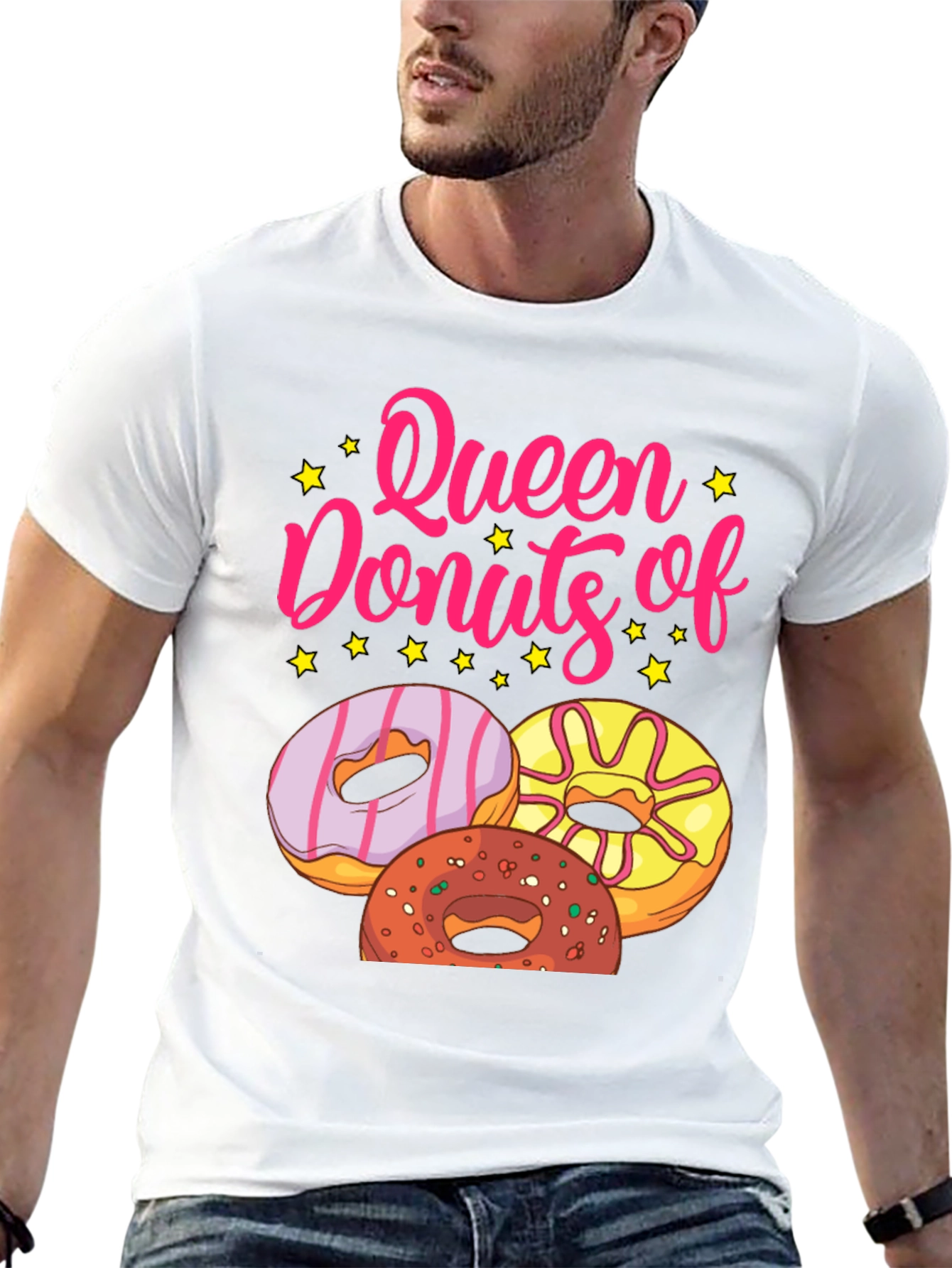 Black Queen of Donuts T-Shirt - Black Graphic Tee view 13