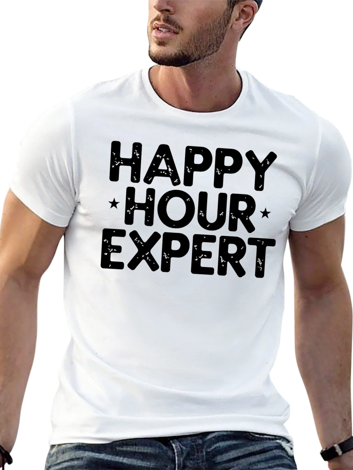 Black Happy Hour Expert Graphic Tee view 13