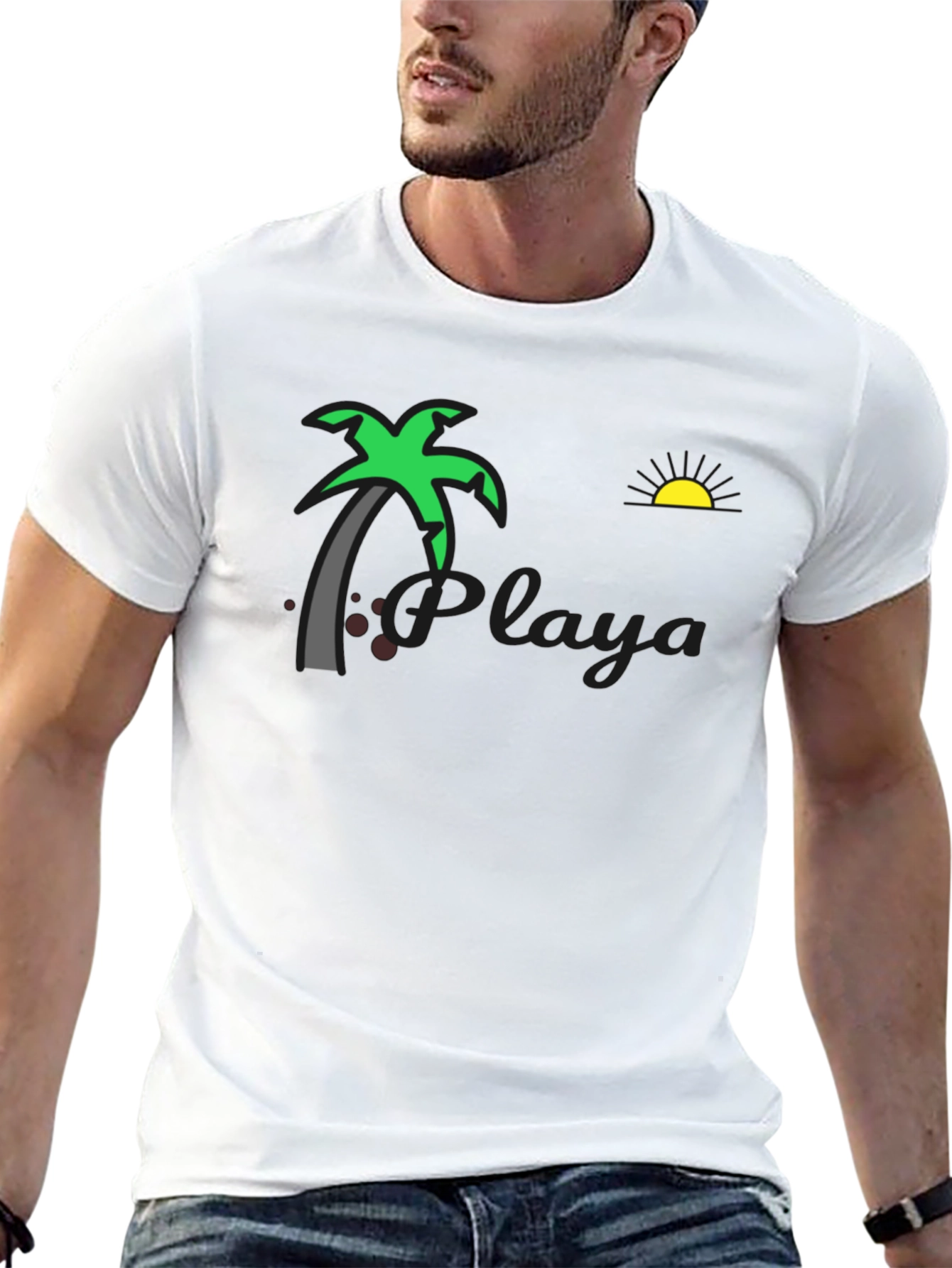 Black Playa Beach Graphic T-Shirt - Tropical Vacation Vibes view 13