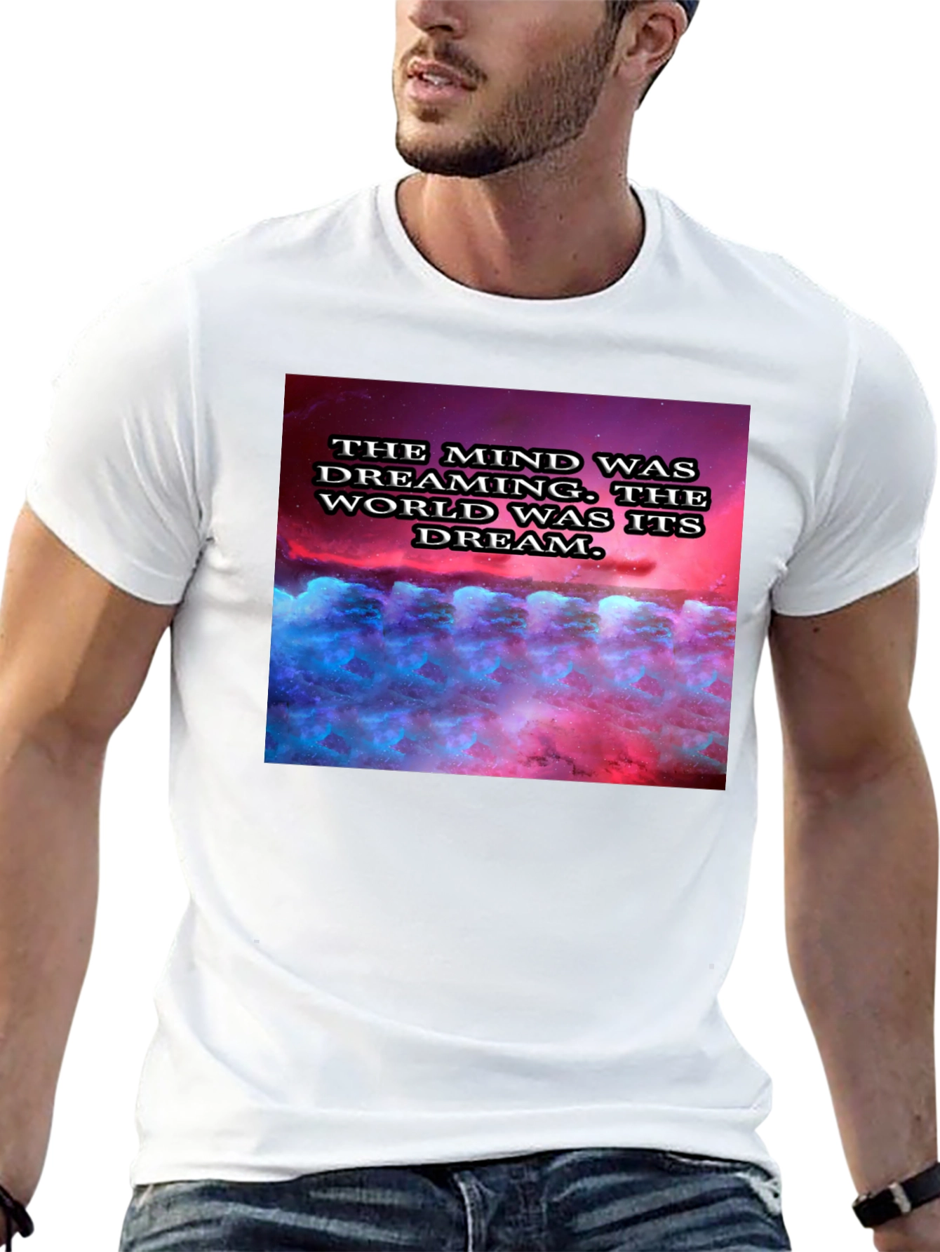 Black Mind Dreaming T-Shirt - Unique Graphic Tee view 13