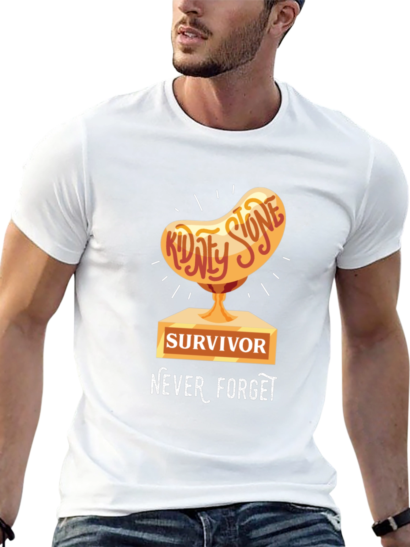 Black Kidney Stone Survivor T-Shirt view 13