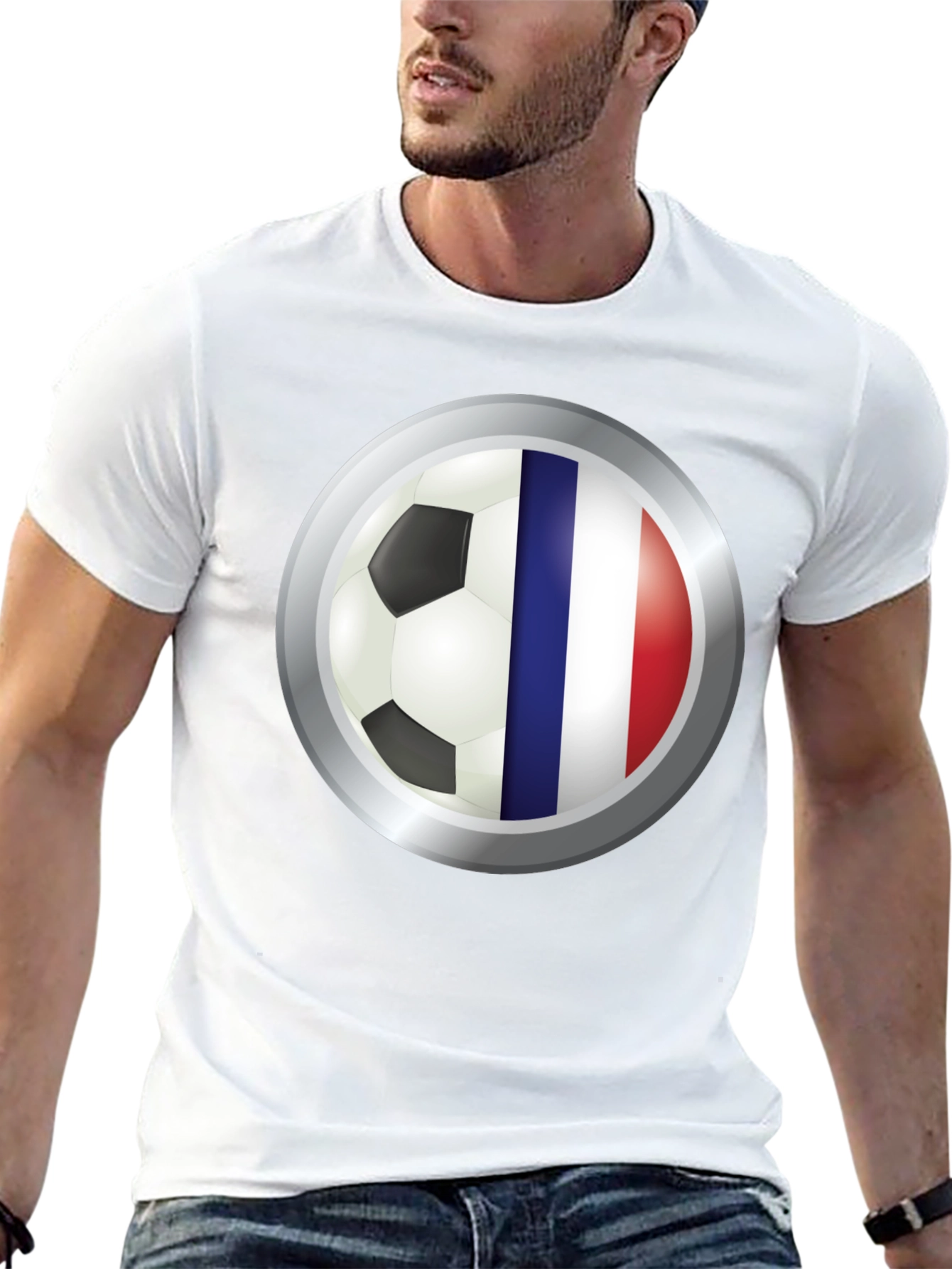 Black France Soccer Fan T-Shirt - Stylish Football Tee view 13