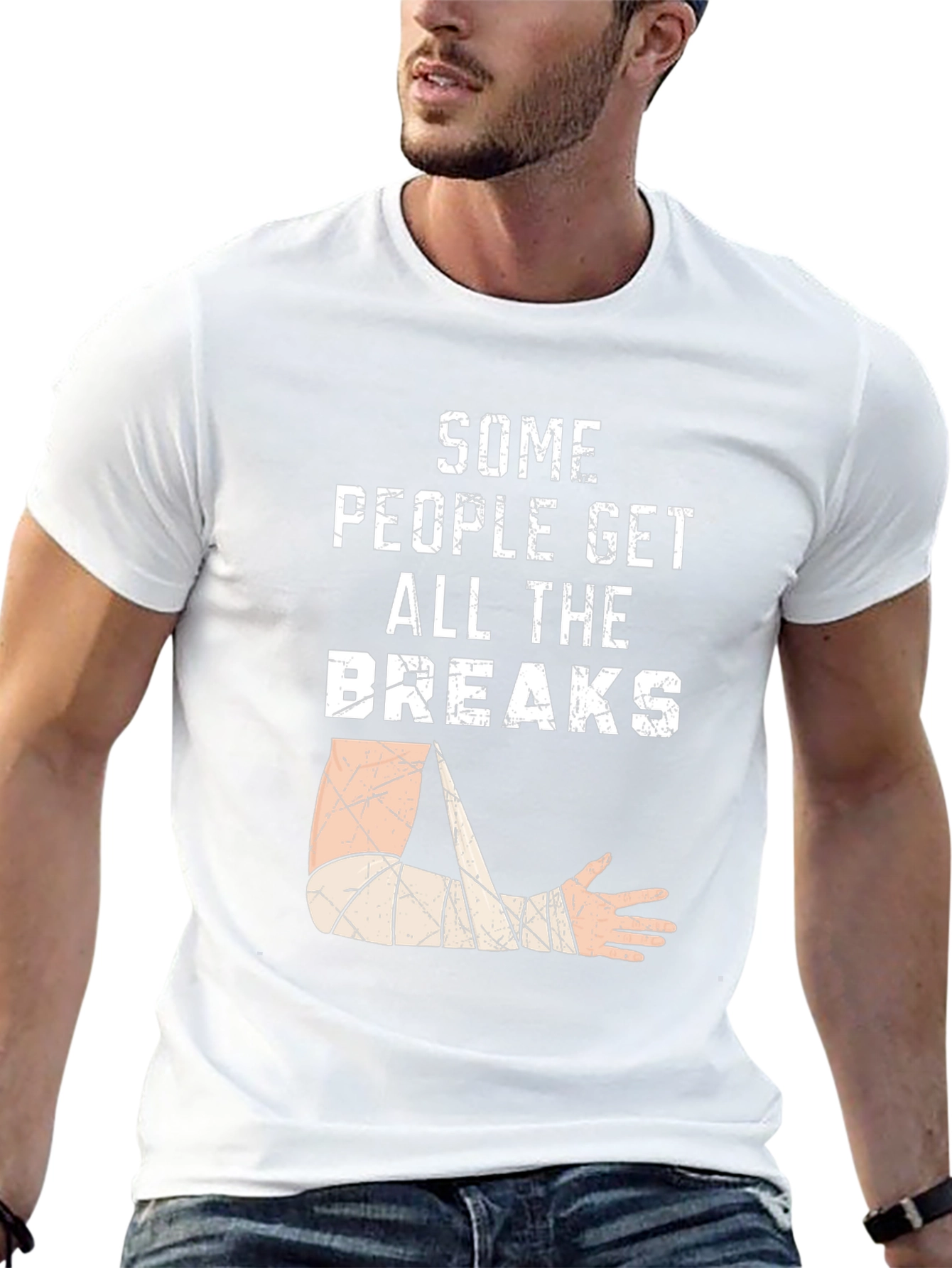 Black Some People Get All The Breaks T-Shirt view 13