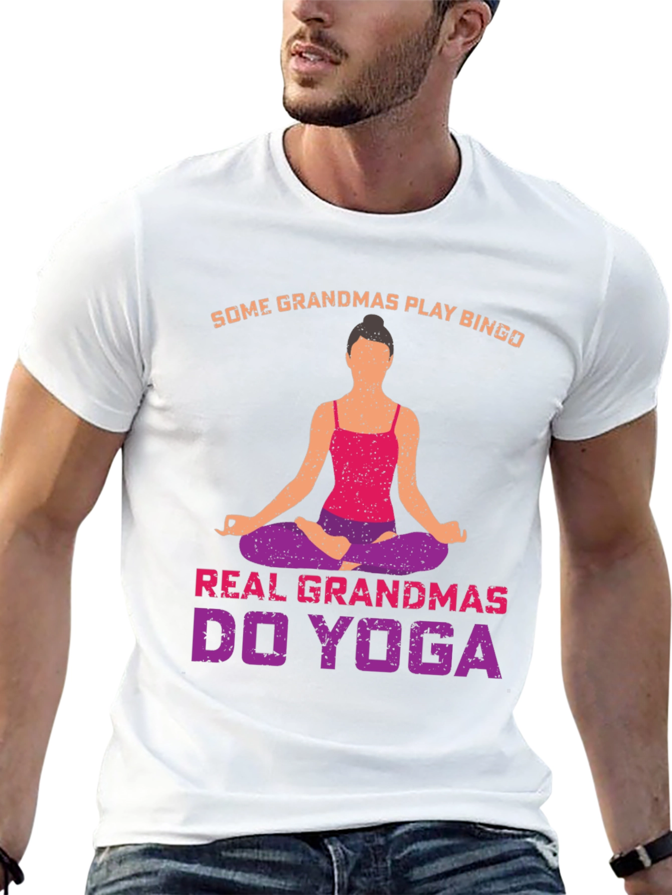 Black Yoga Grandmas T-Shirt - Play Bingo view 13