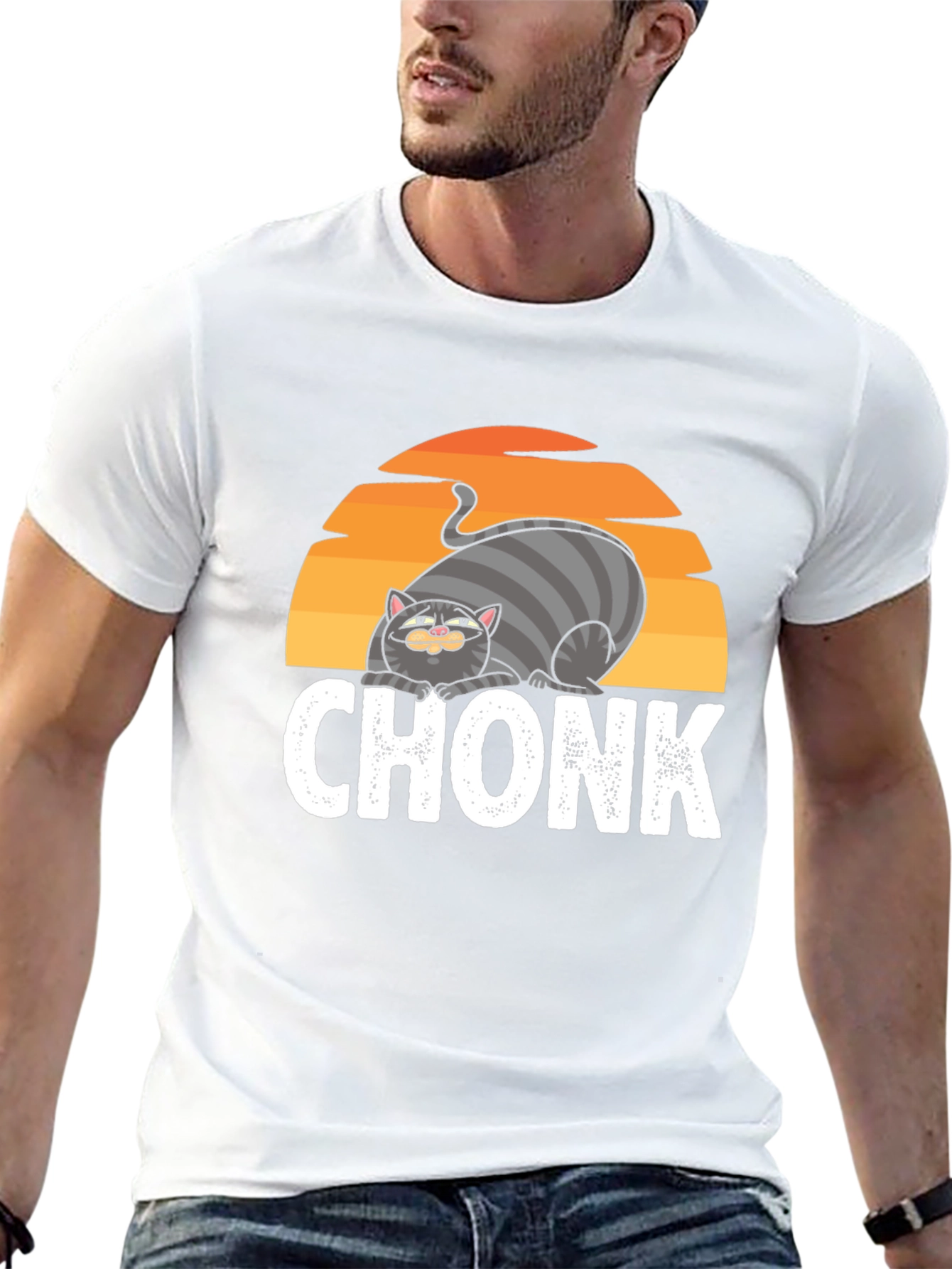 Black Chonk Cat Graphic Tee - Unisex Fit view 13