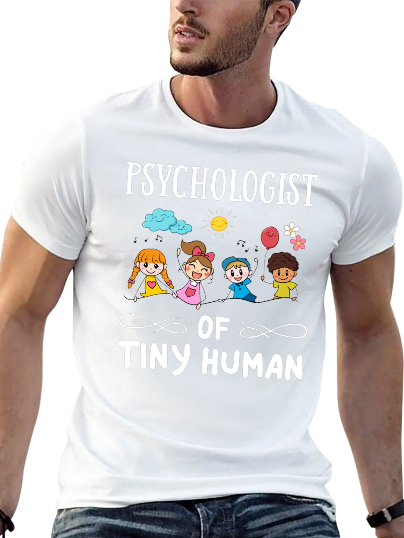 Black Psychologist of Tiny Human T-Shirt view 13