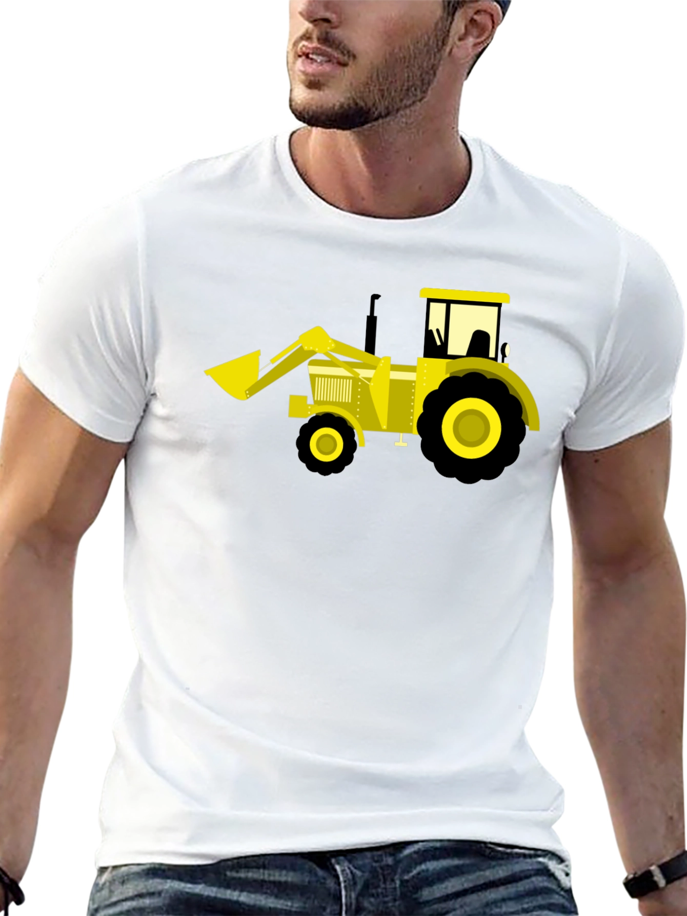 Black Black Tractor Graphic Tee - Fun & Unique view 13