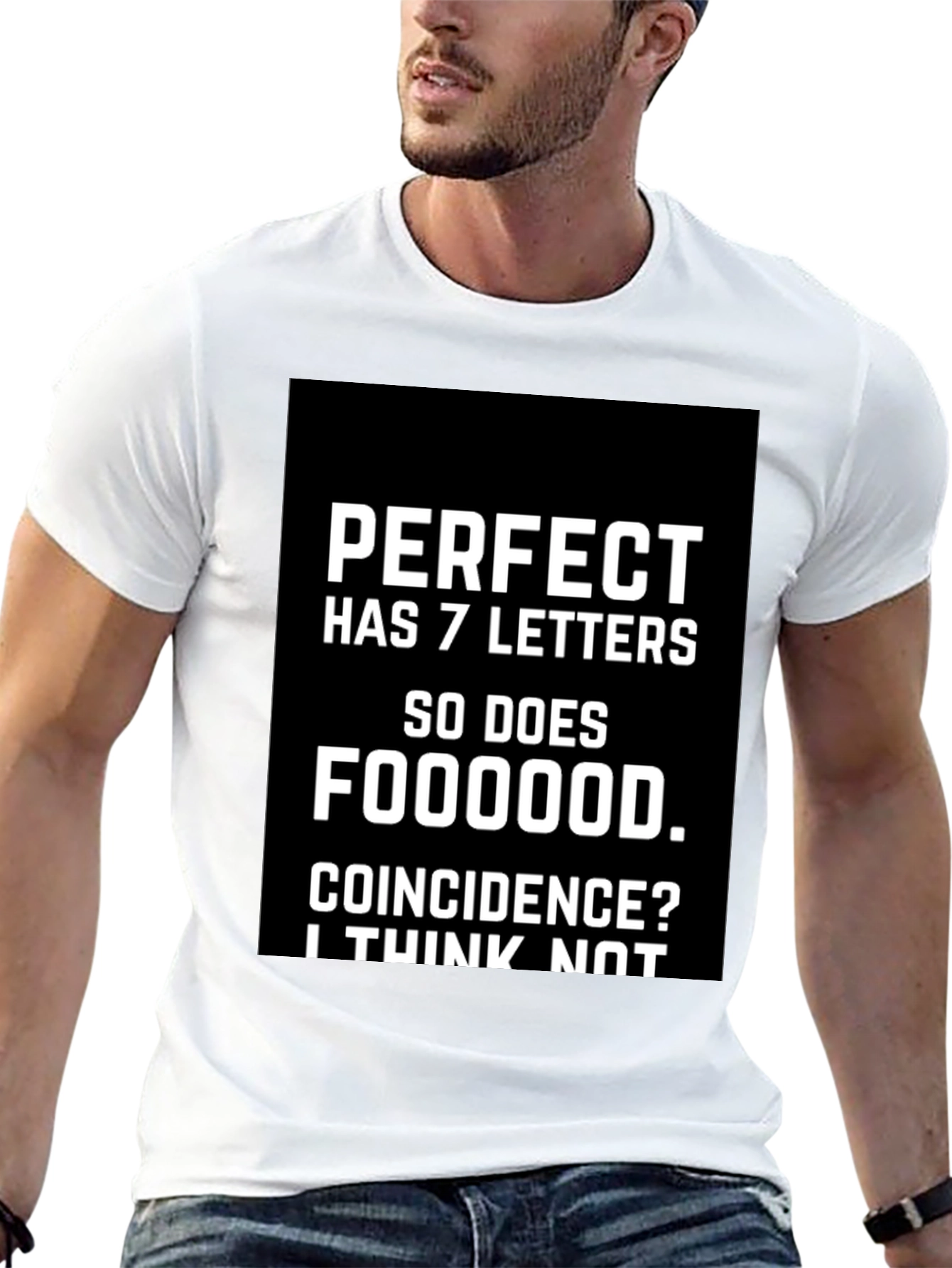 Black Perfect Foodie Tee - Funny Coincidence T-Shirt view 13