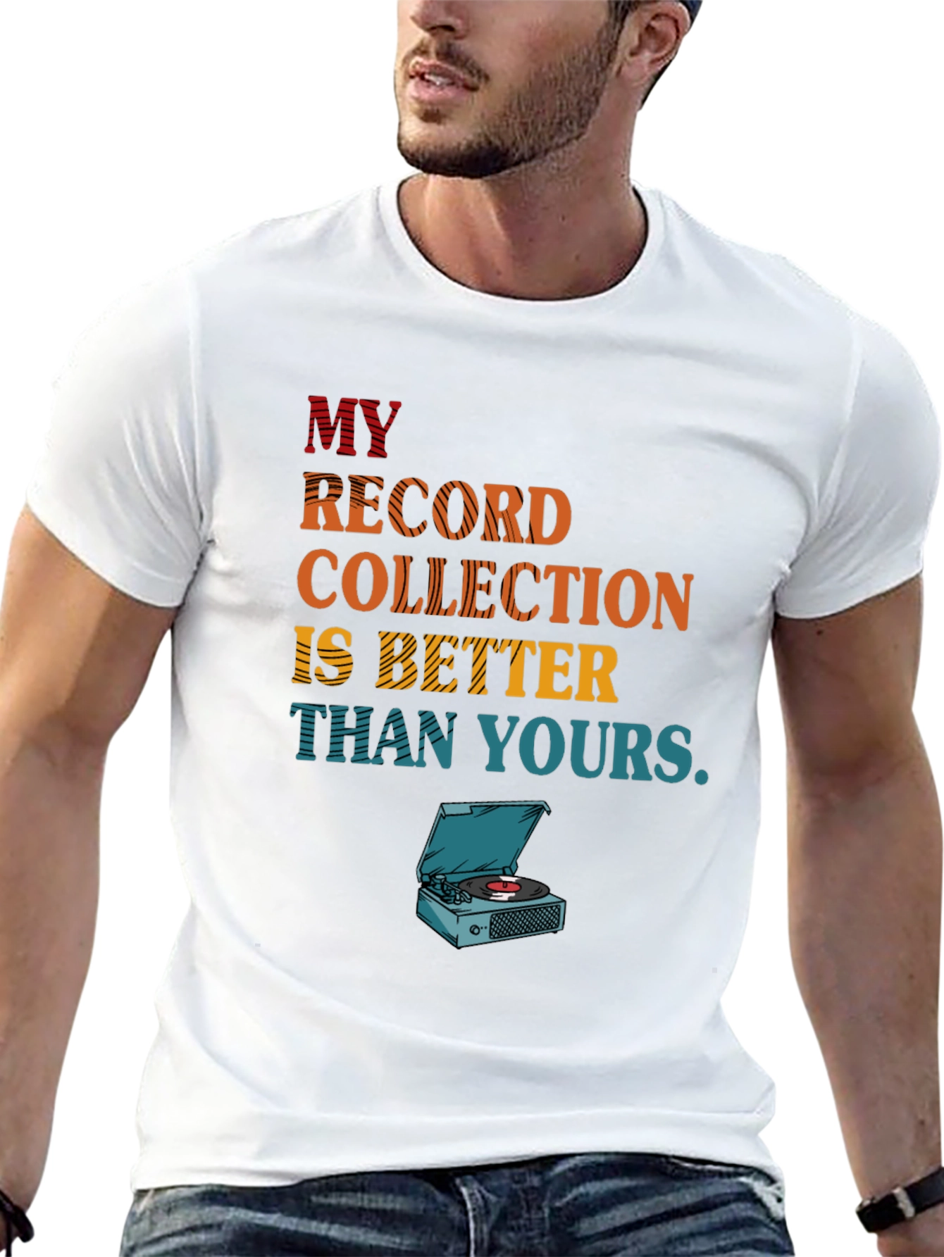 Black My Record Collection Graphic Tee view 13